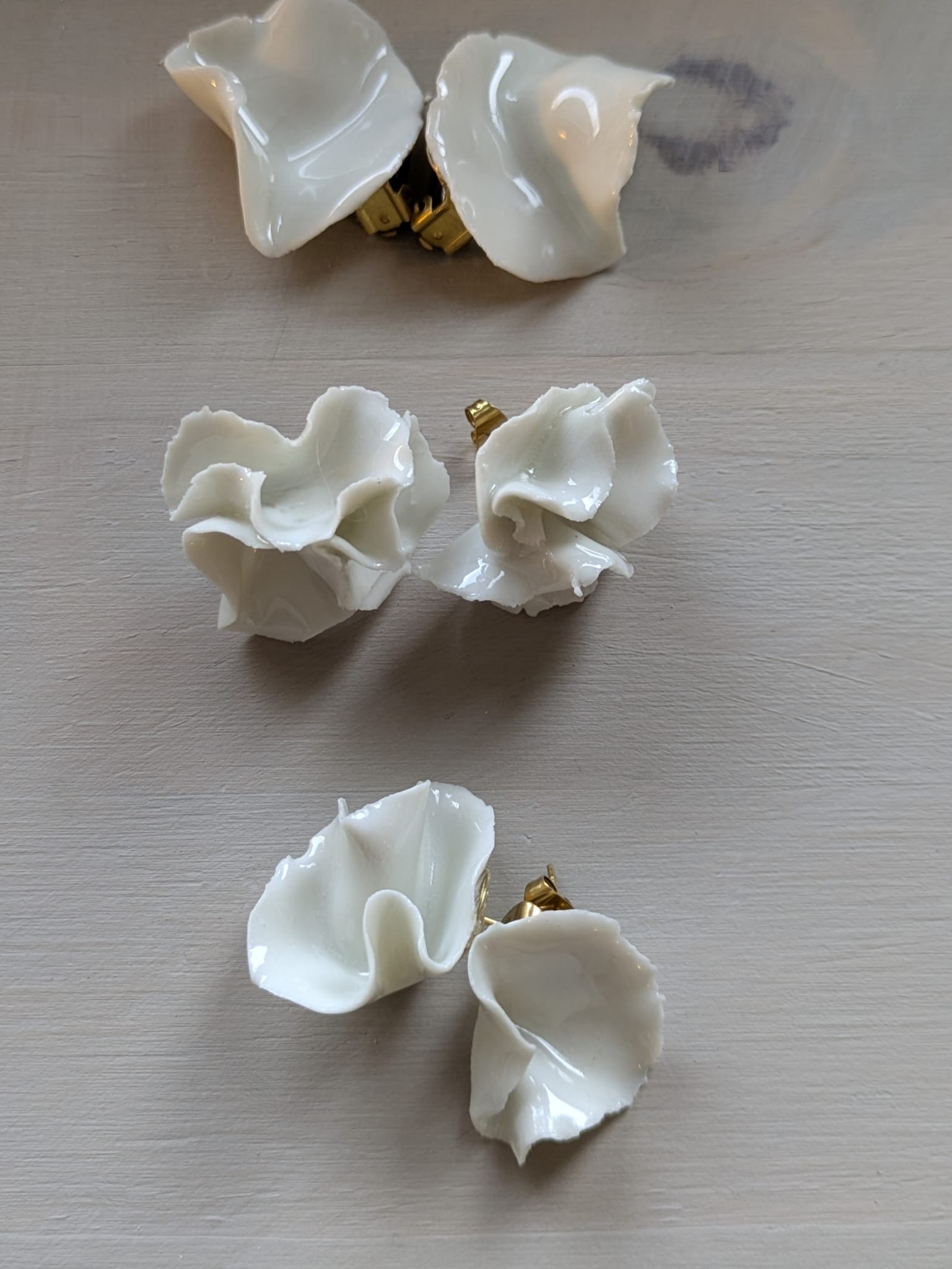 Boucles d'oreilles en céramique