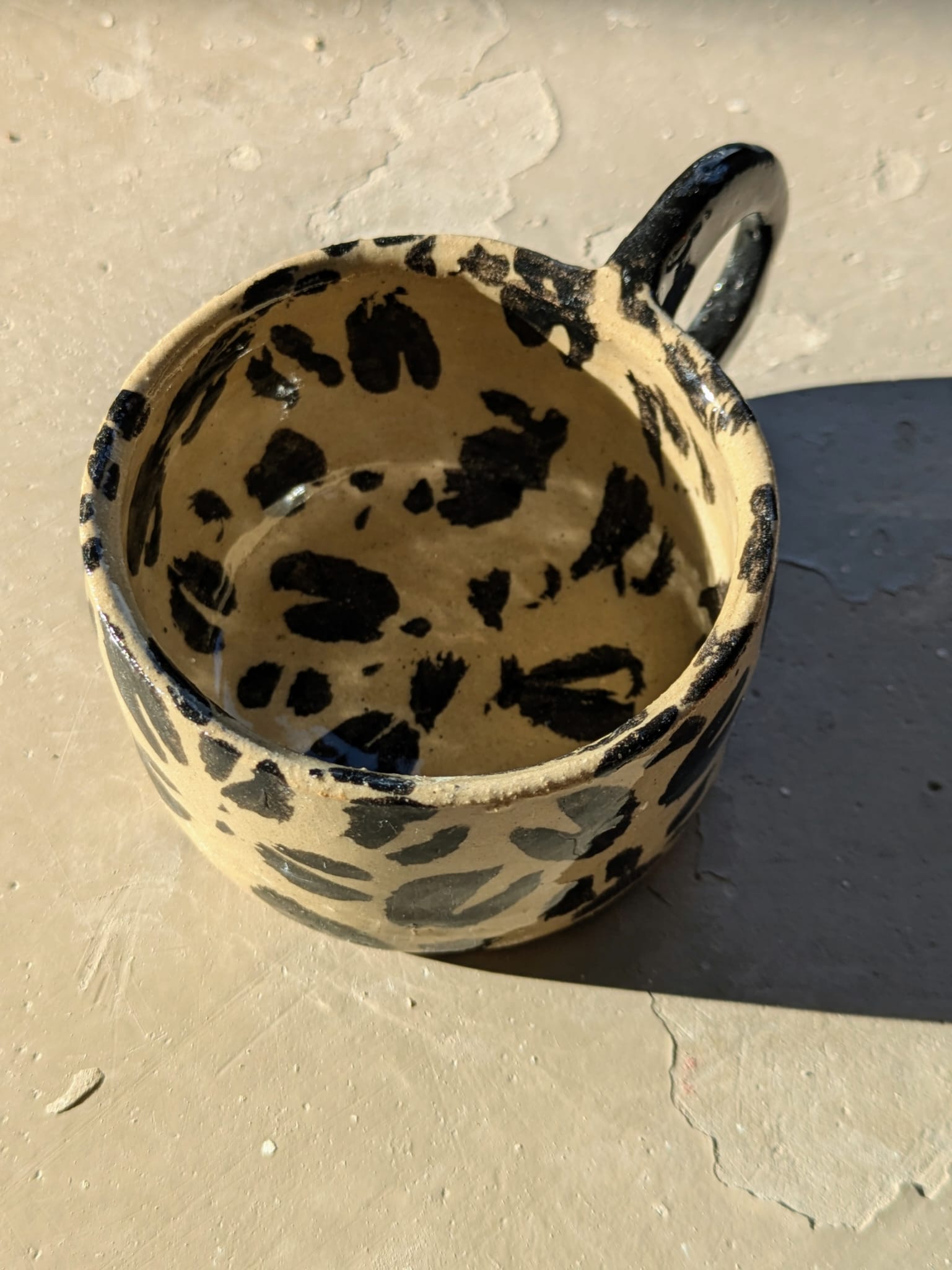 Tasse à café en grès chamotté