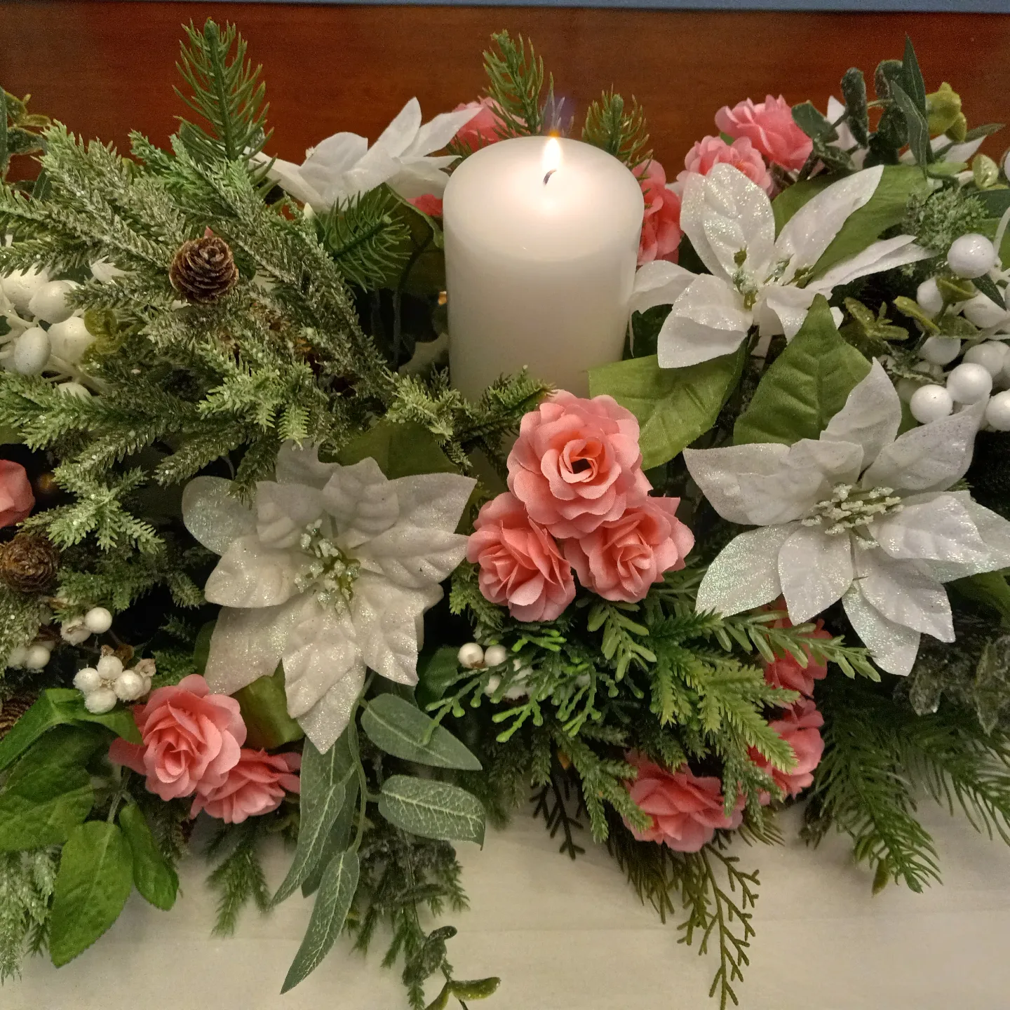 Floral Candle Centerpiece