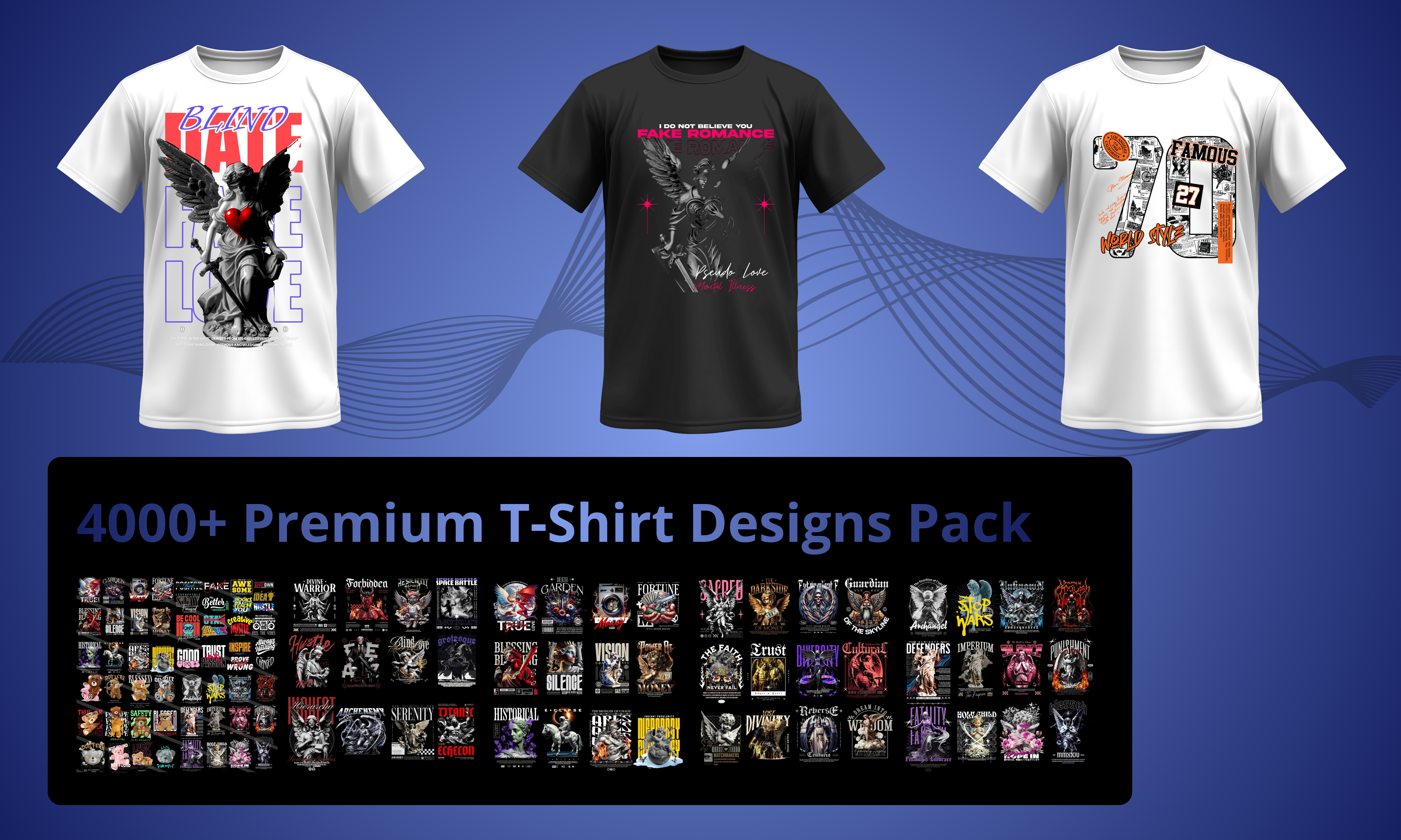 4000+ Premium T-Shirt Designs Pack