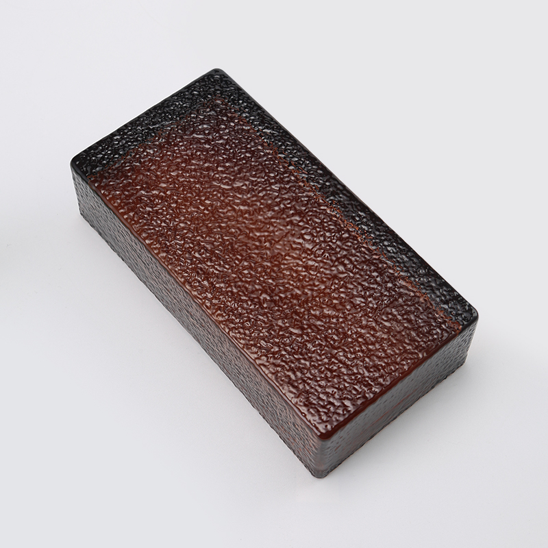 Apelsinas spalvota stiklinė plyta