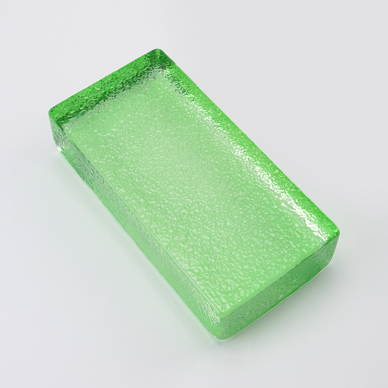 Apelsinas spalvota stiklinė plyta