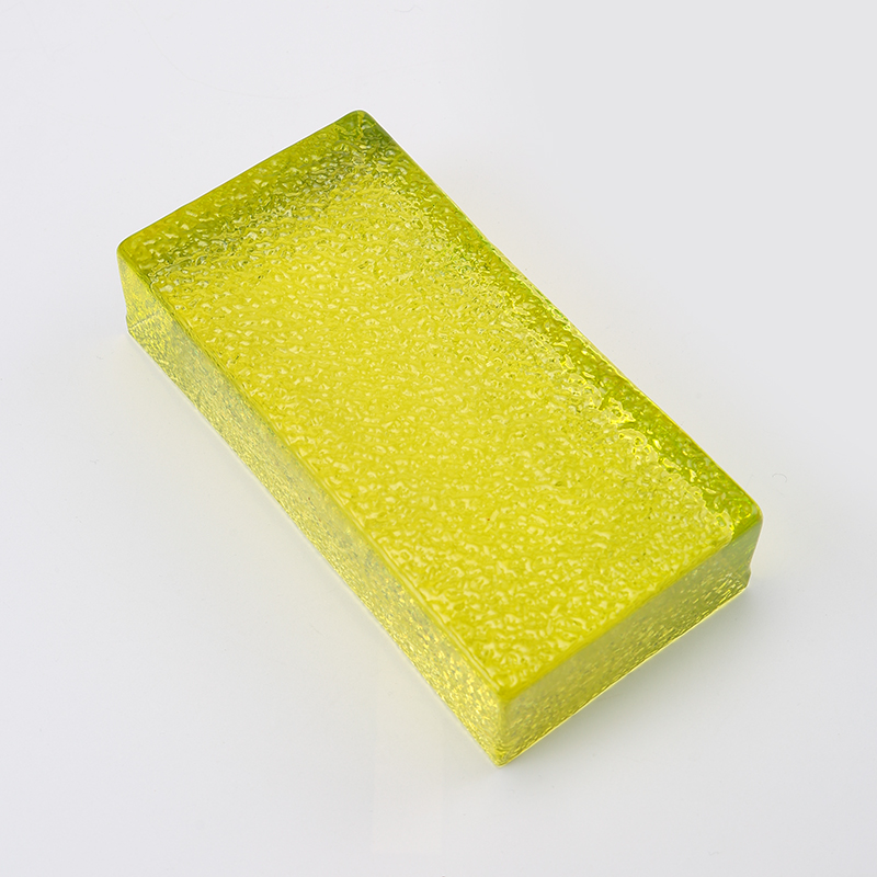 Apelsinas spalvota stiklinė plyta