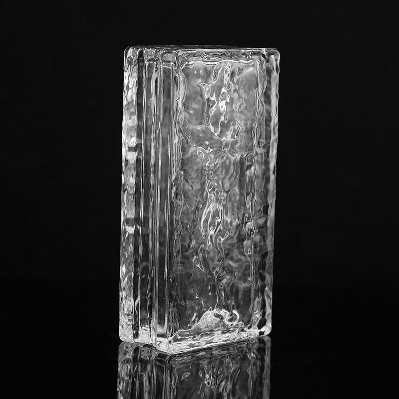 Ledo tekstūros stiklinis blokelis