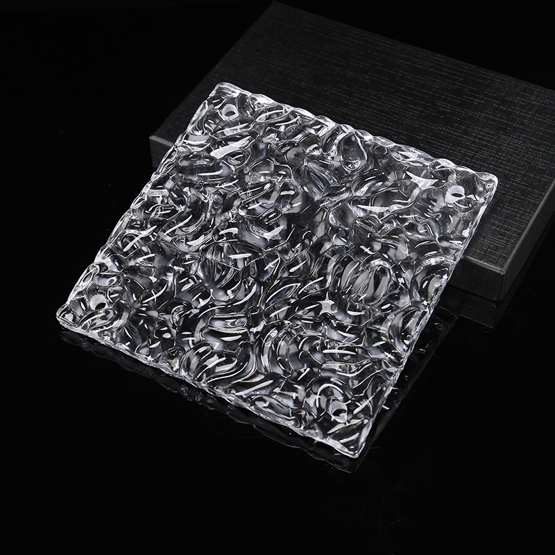 Samanų raštas stiklo plokštelė