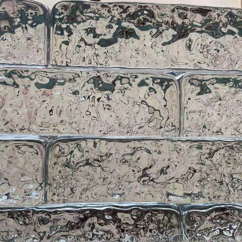 Stiklinė plyta grublėtu kraštu