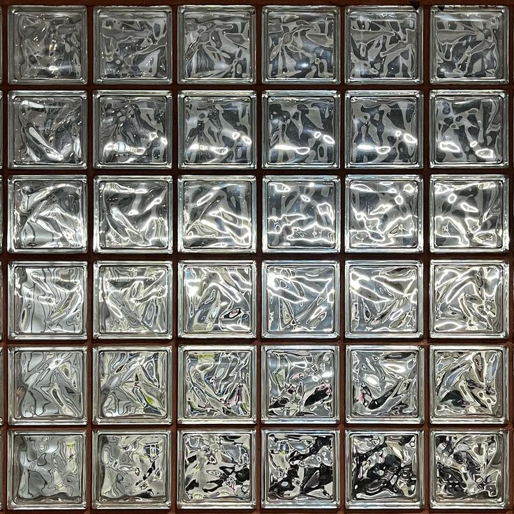 Banguotas kvadratas stiklinė plyta