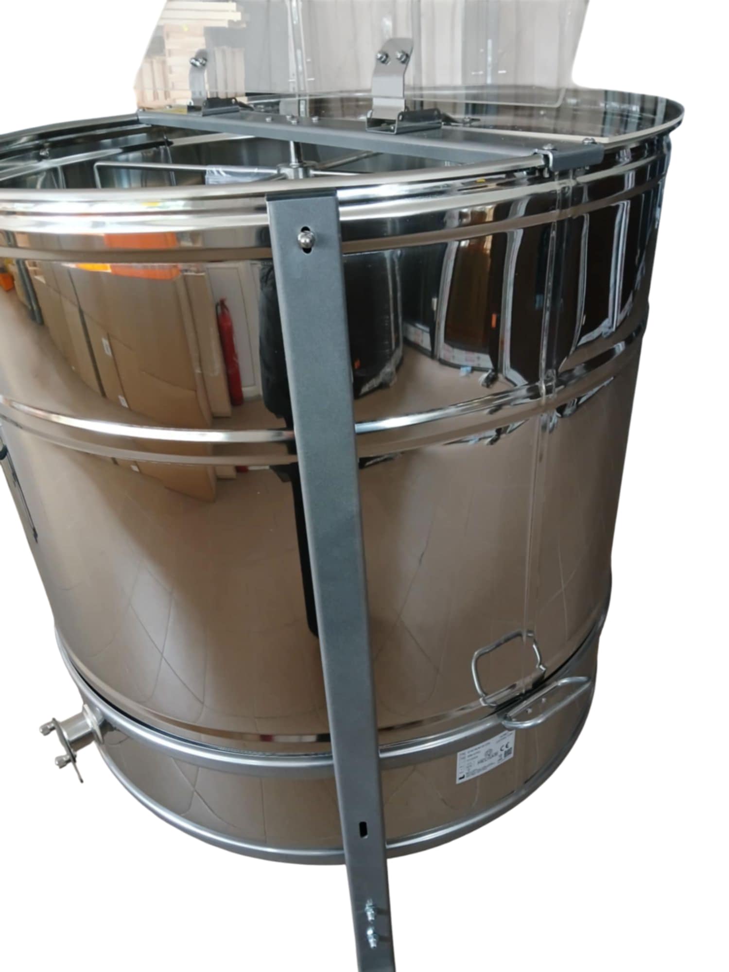 Radialinis 18/36/36 rėmelių universalus medsukis, elektrinis, nerūdijančio plieno