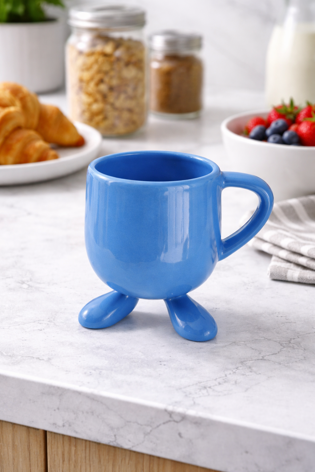 Taza Con Patita de ceramica