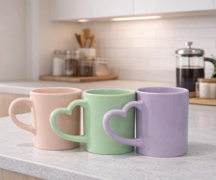 Tazas con Asa de Corazón