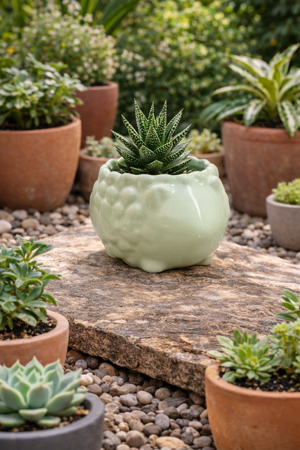 Maceta Cerámica Puerco Espin