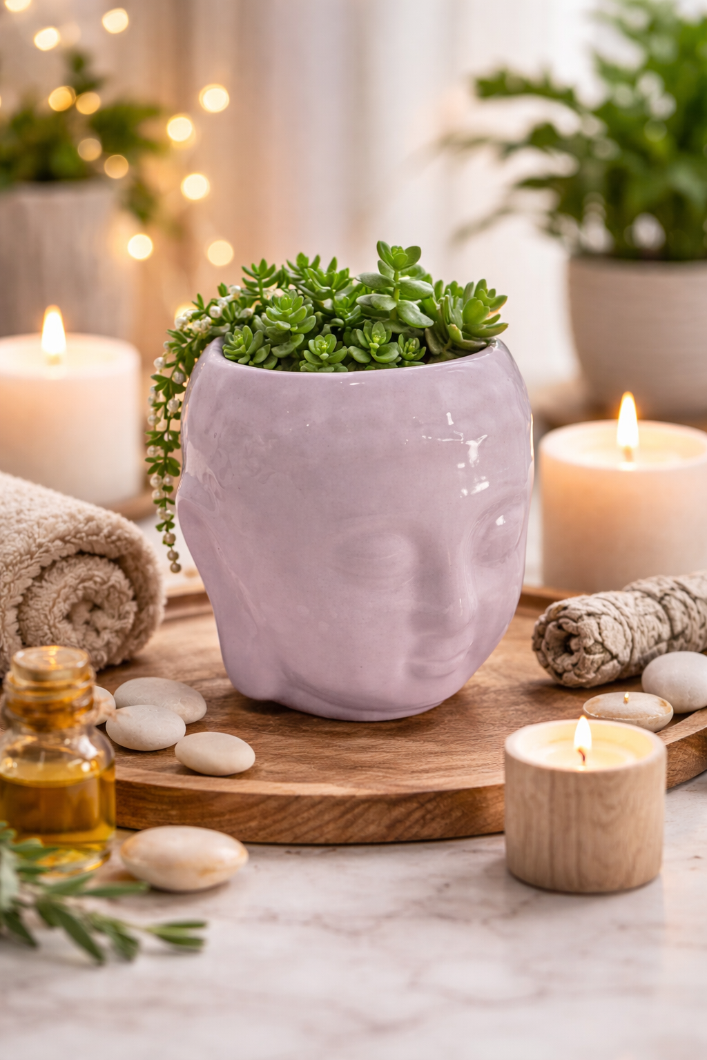 Maceta Buda Ceramica