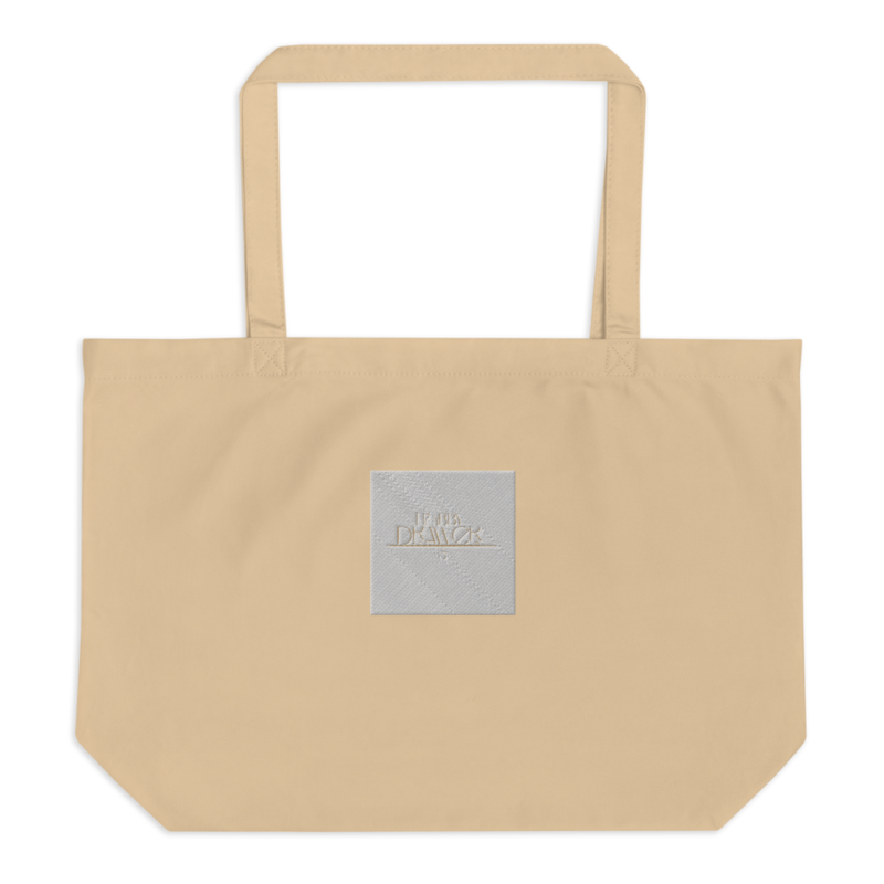 Large organic "Hobby drawer" tote bag