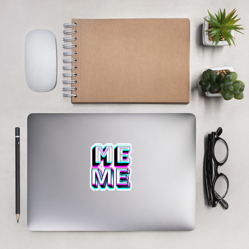 Bubble-free stickers | "ME"