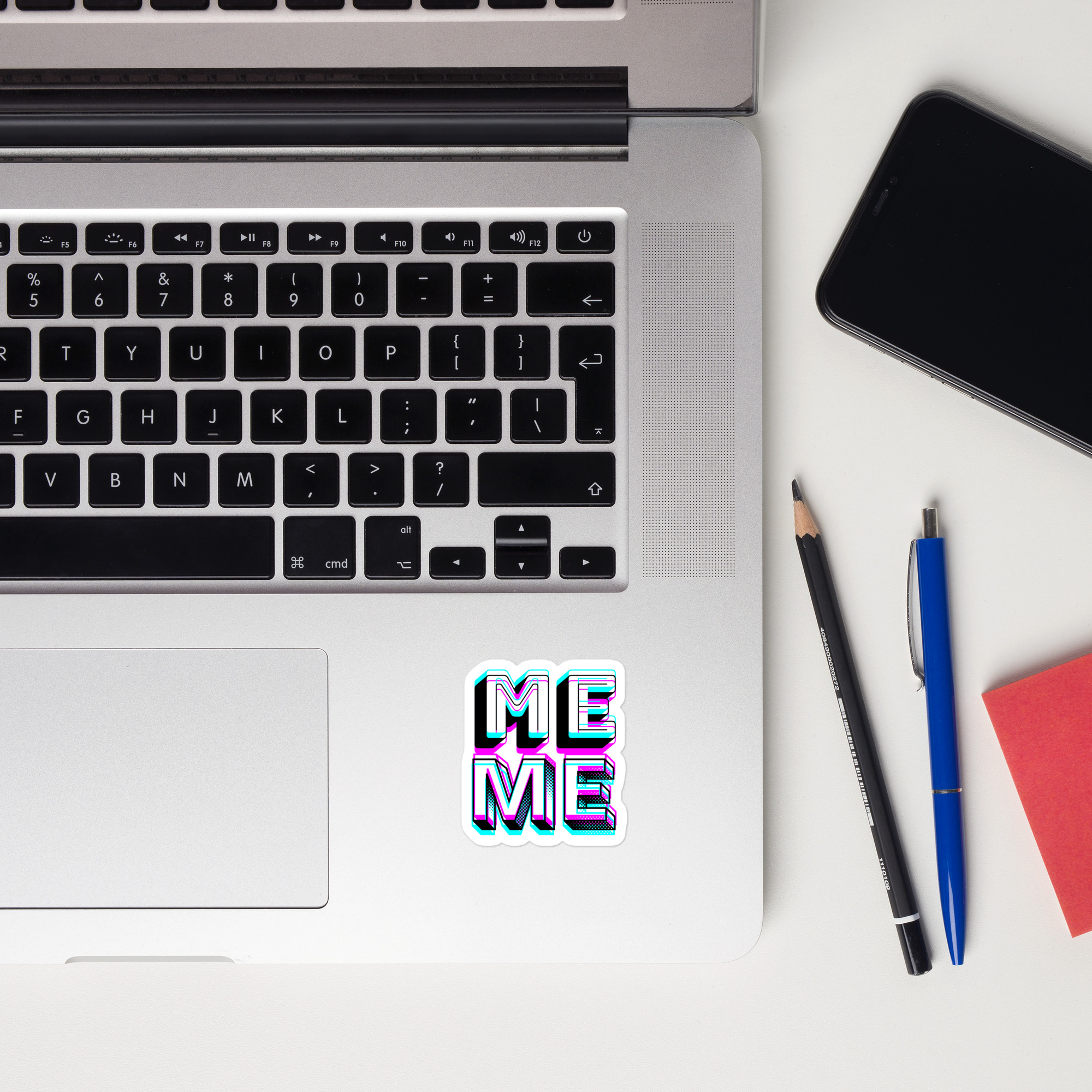 Bubble-free stickers | "ME"