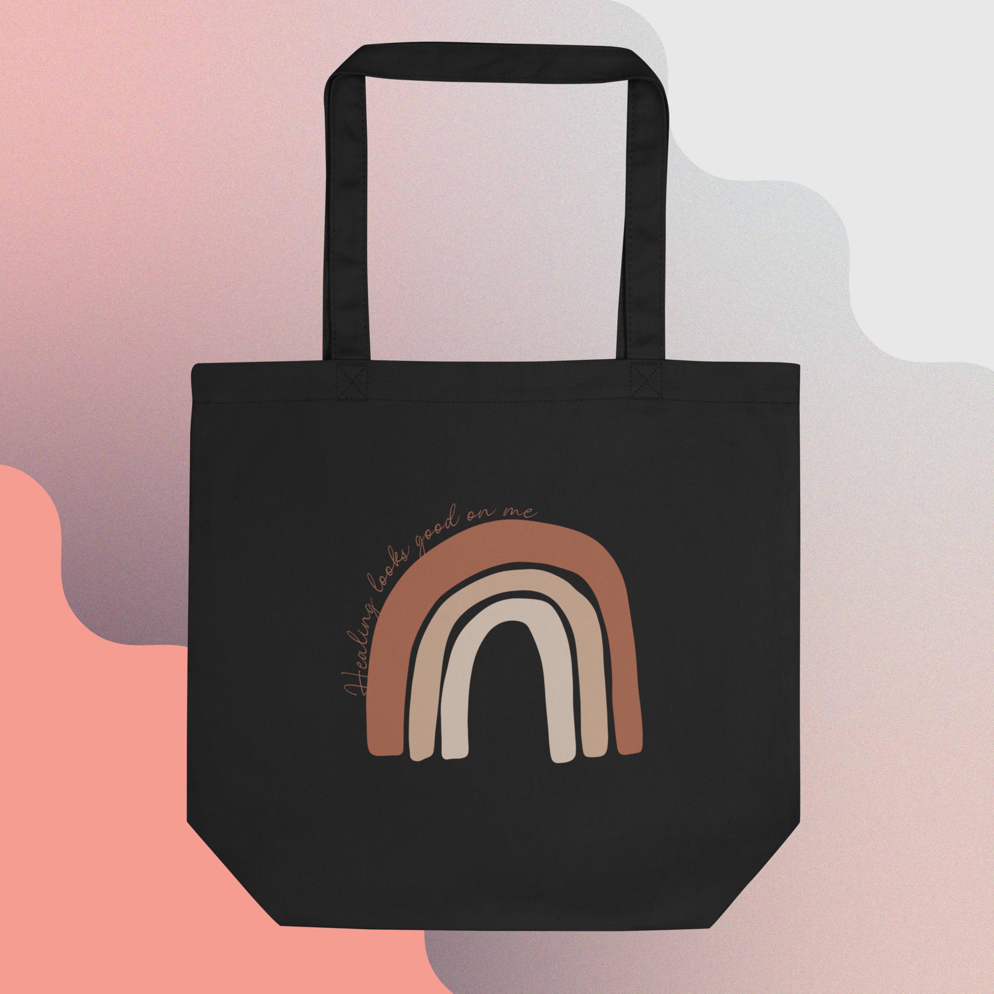 Healing looks good on me quote | Eco Tote Bag (black)