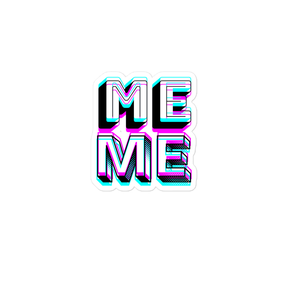 Bubble-free stickers | "ME"