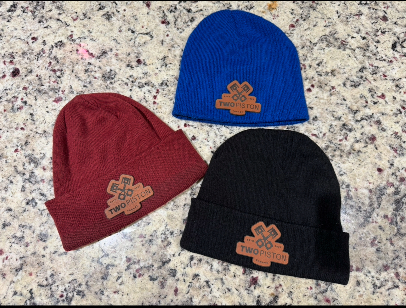 Two Piston Garage Beanies