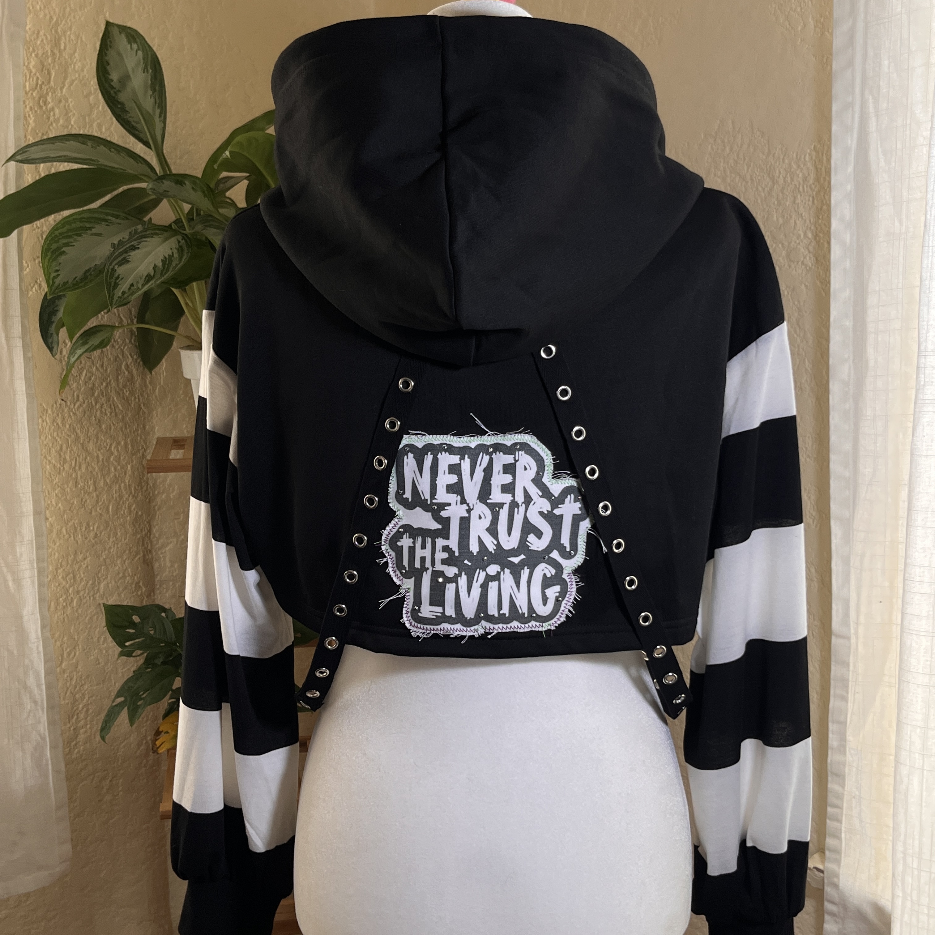 Beetlejuice Crop Hoodie 
