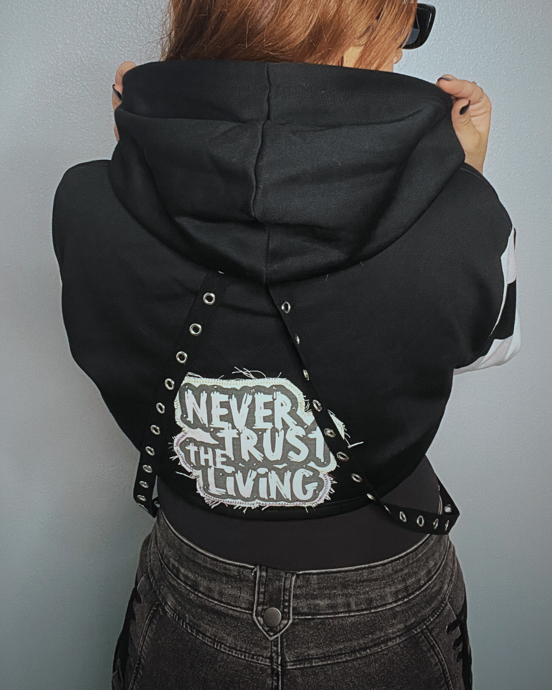 Beetlejuice Crop Hoodie 