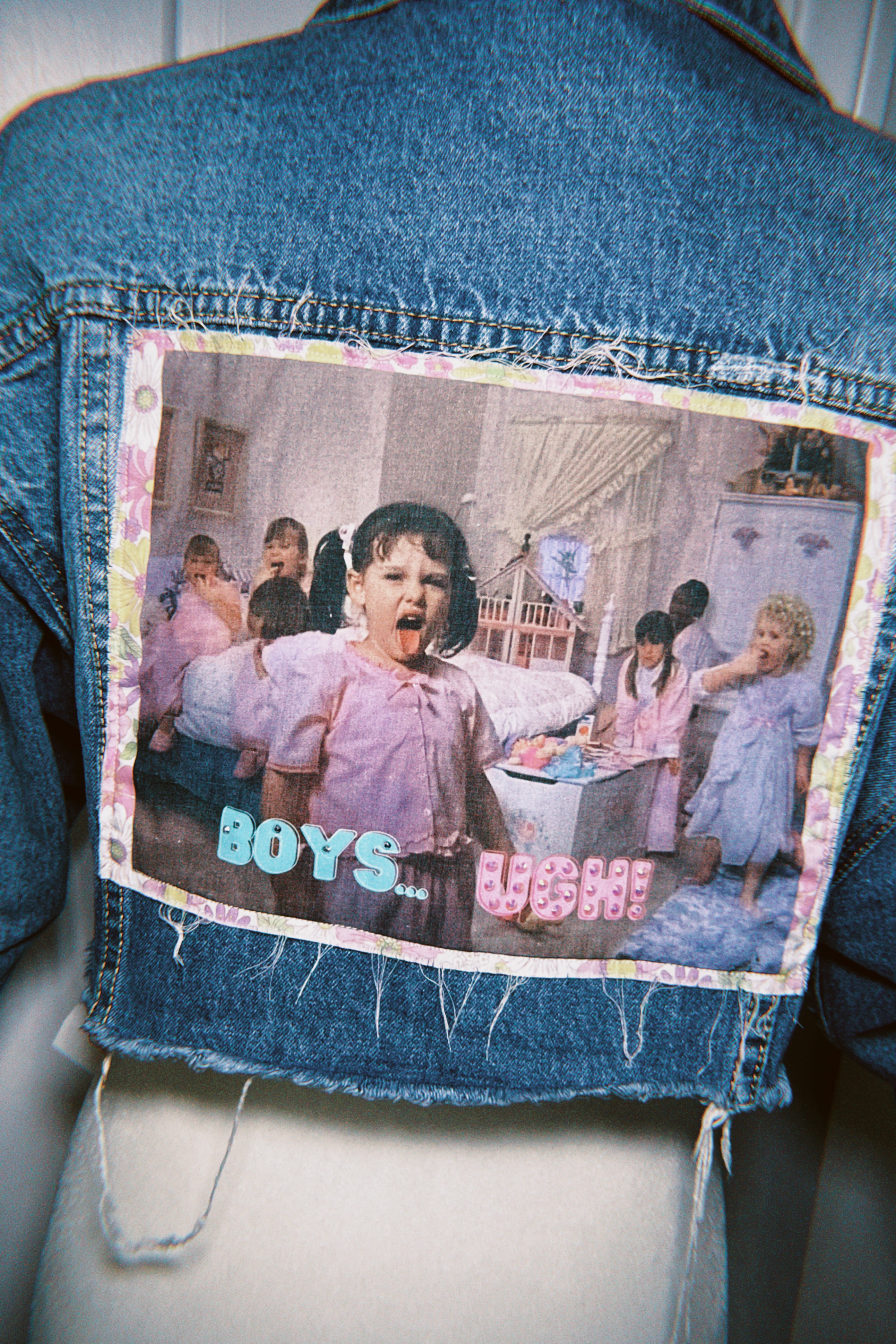 “Boys… Ugh!” 90s Brat Darla ☆ Cropped Denim Jacket