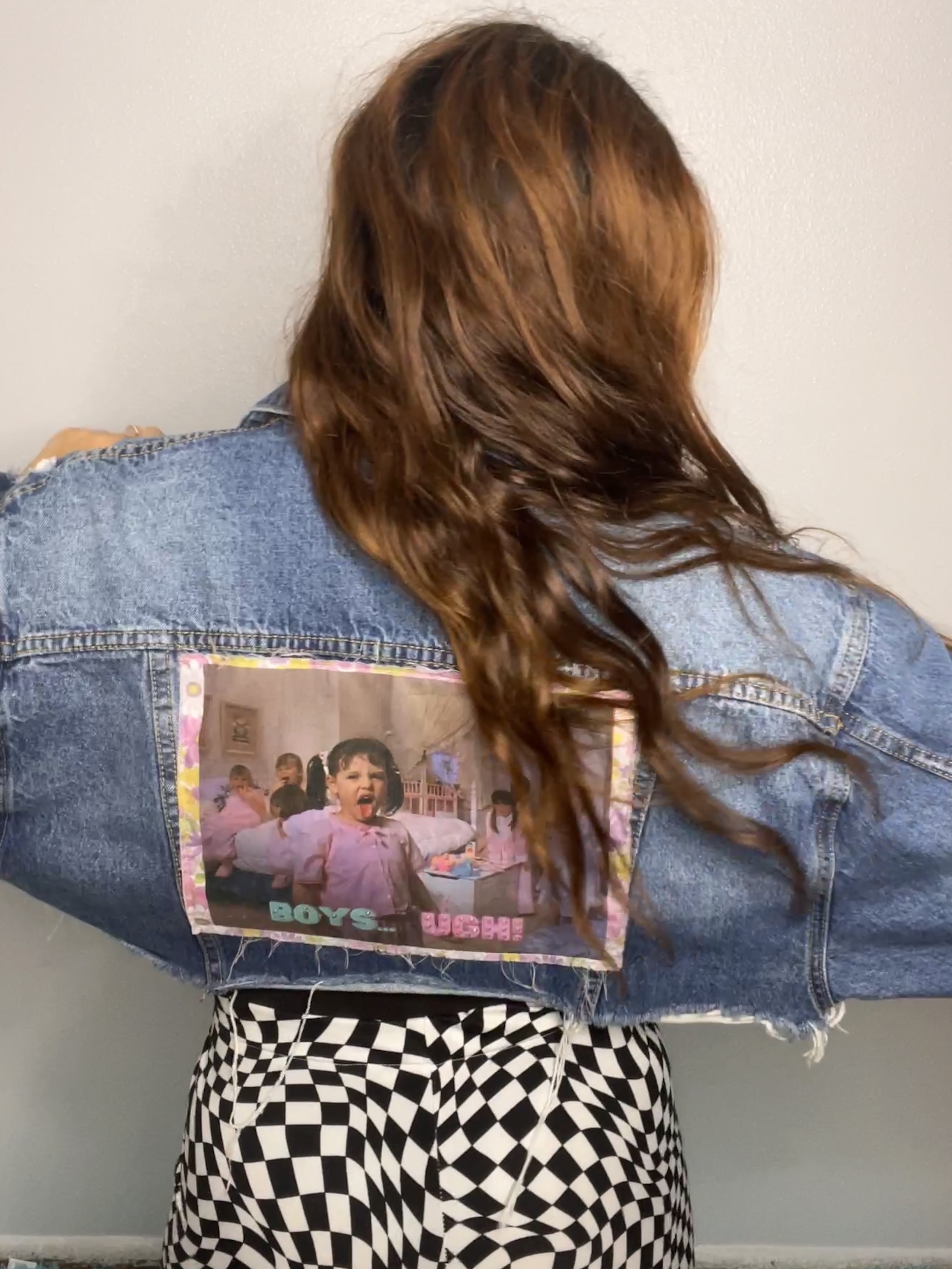 “Boys… Ugh!” 90s Brat Darla ☆ Cropped Denim Jacket