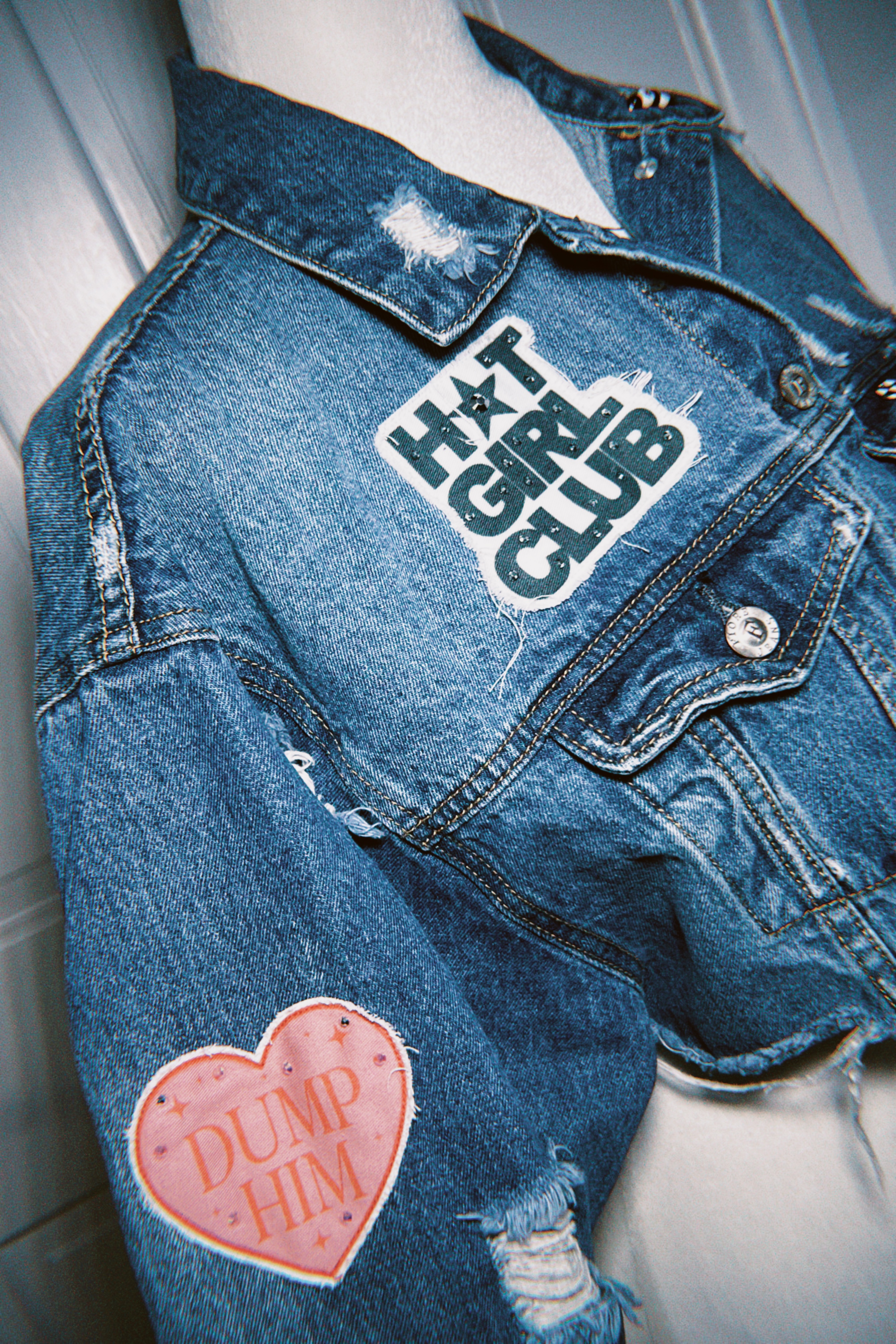“Boys… Ugh!” 90s Brat Darla ☆ Cropped Denim Jacket