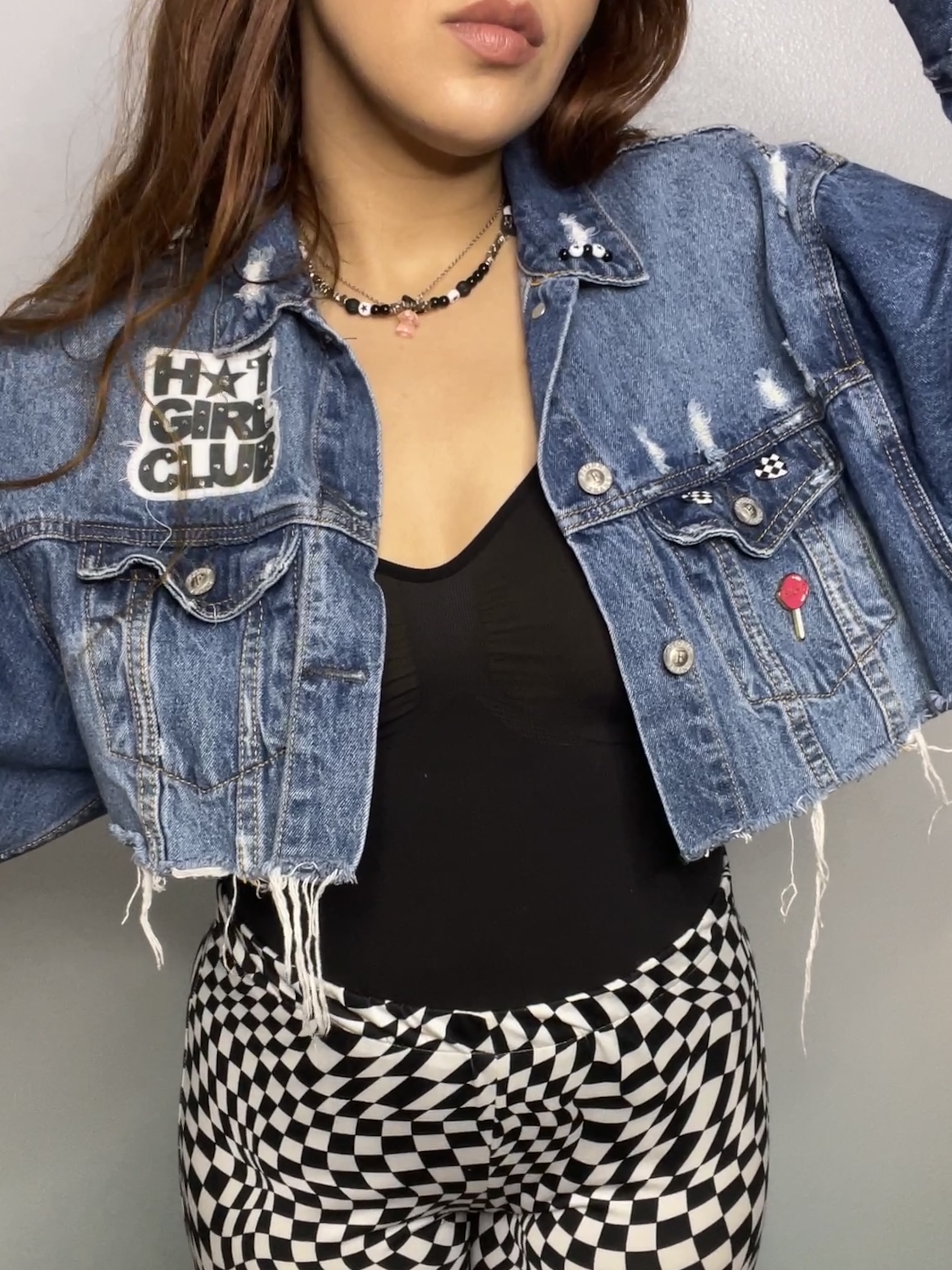 “Boys… Ugh!” 90s Brat Darla ☆ Cropped Denim Jacket