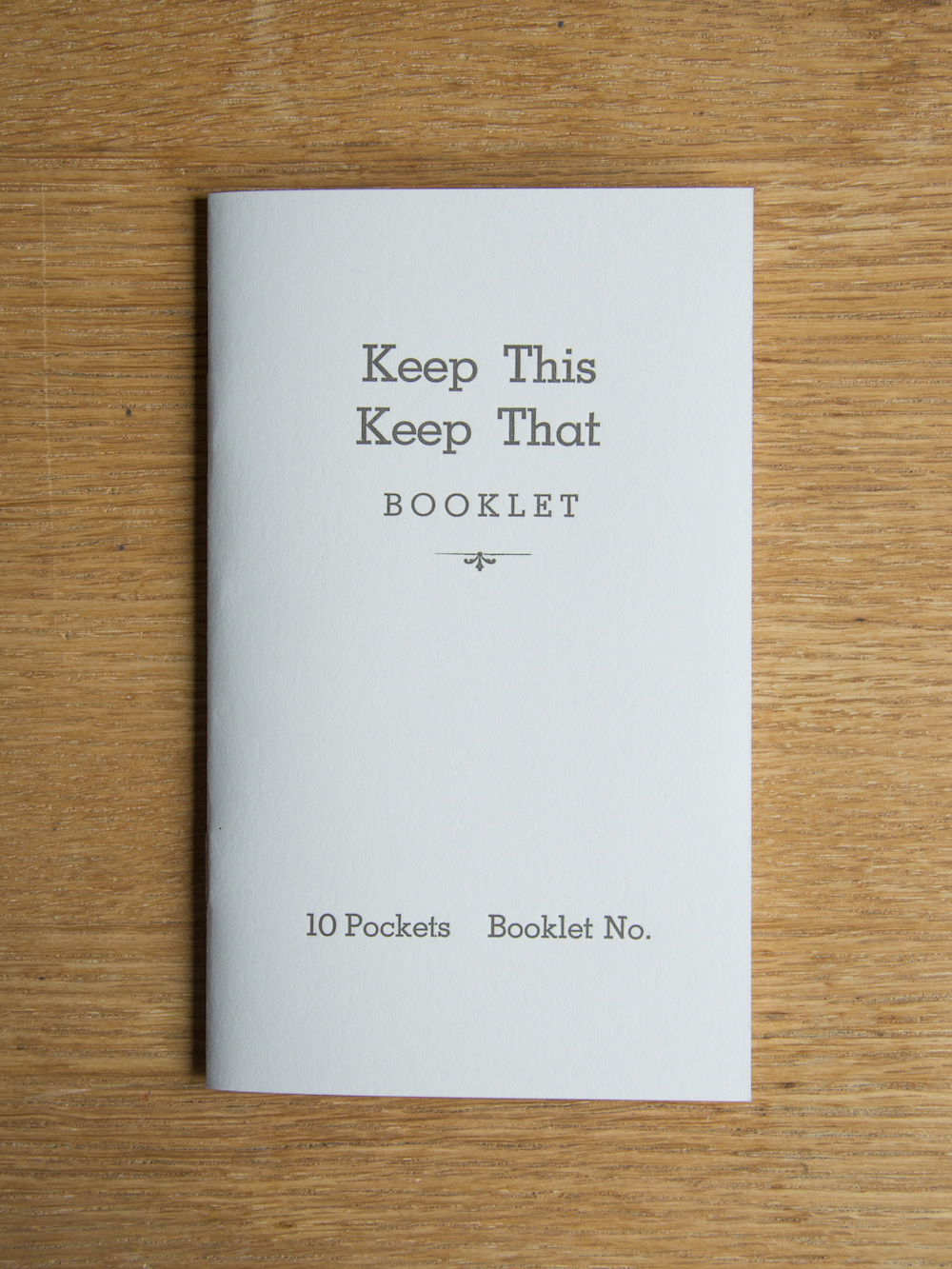 Keep this Keep that Booklet