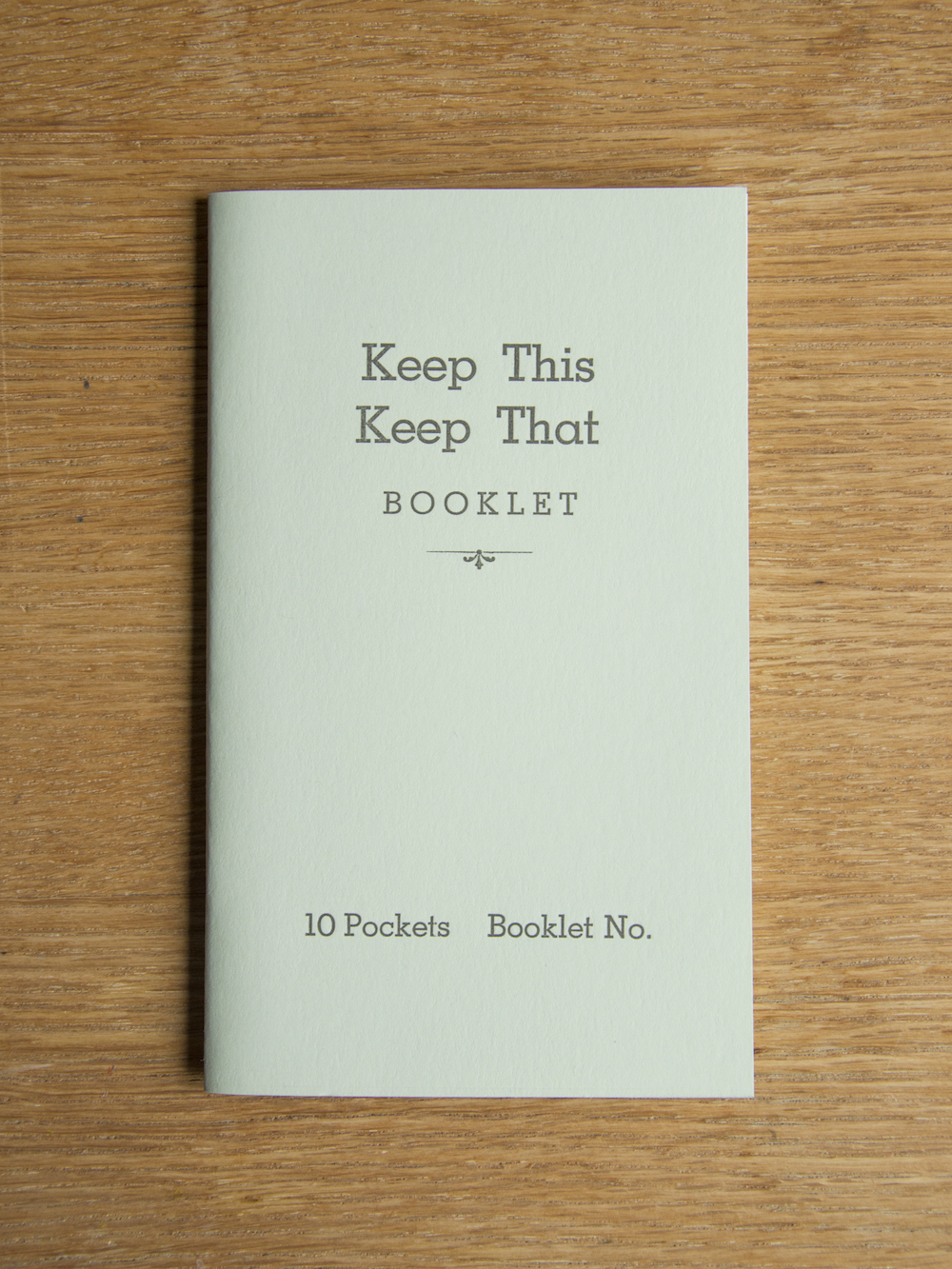 Keep this Keep that Booklet