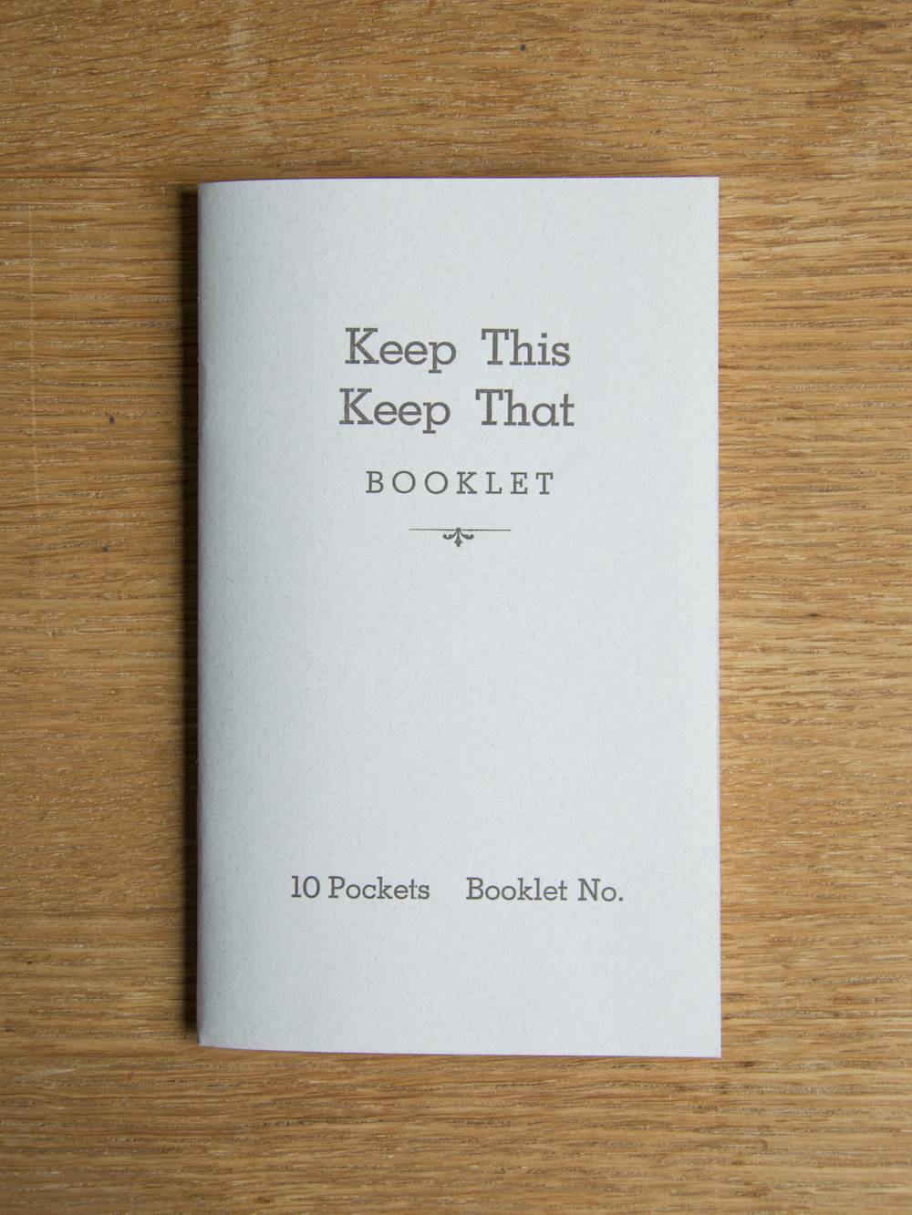 Keep this Keep that Booklet