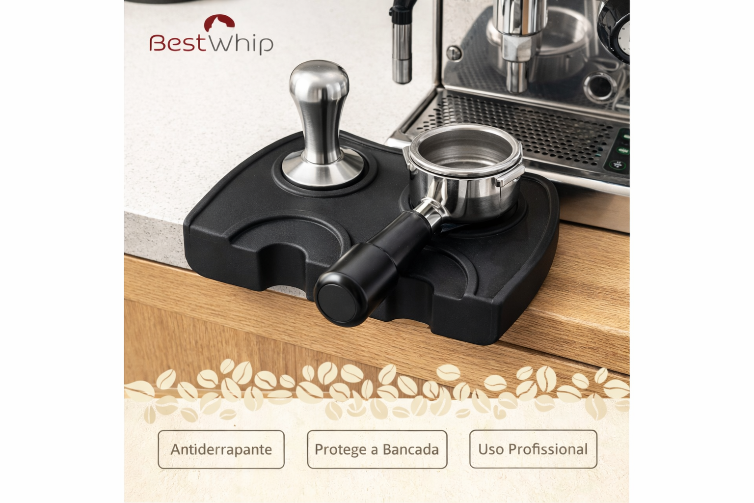 Base de borracha para Tamper e Porta-Filtro