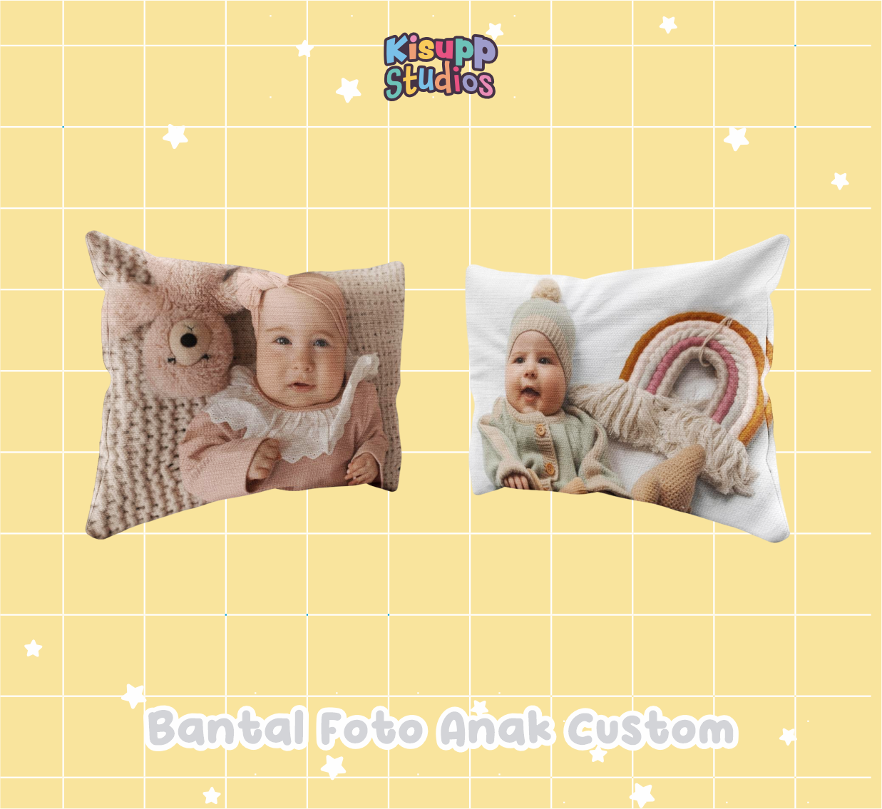 Sarung Bantal Foto Anak Custom