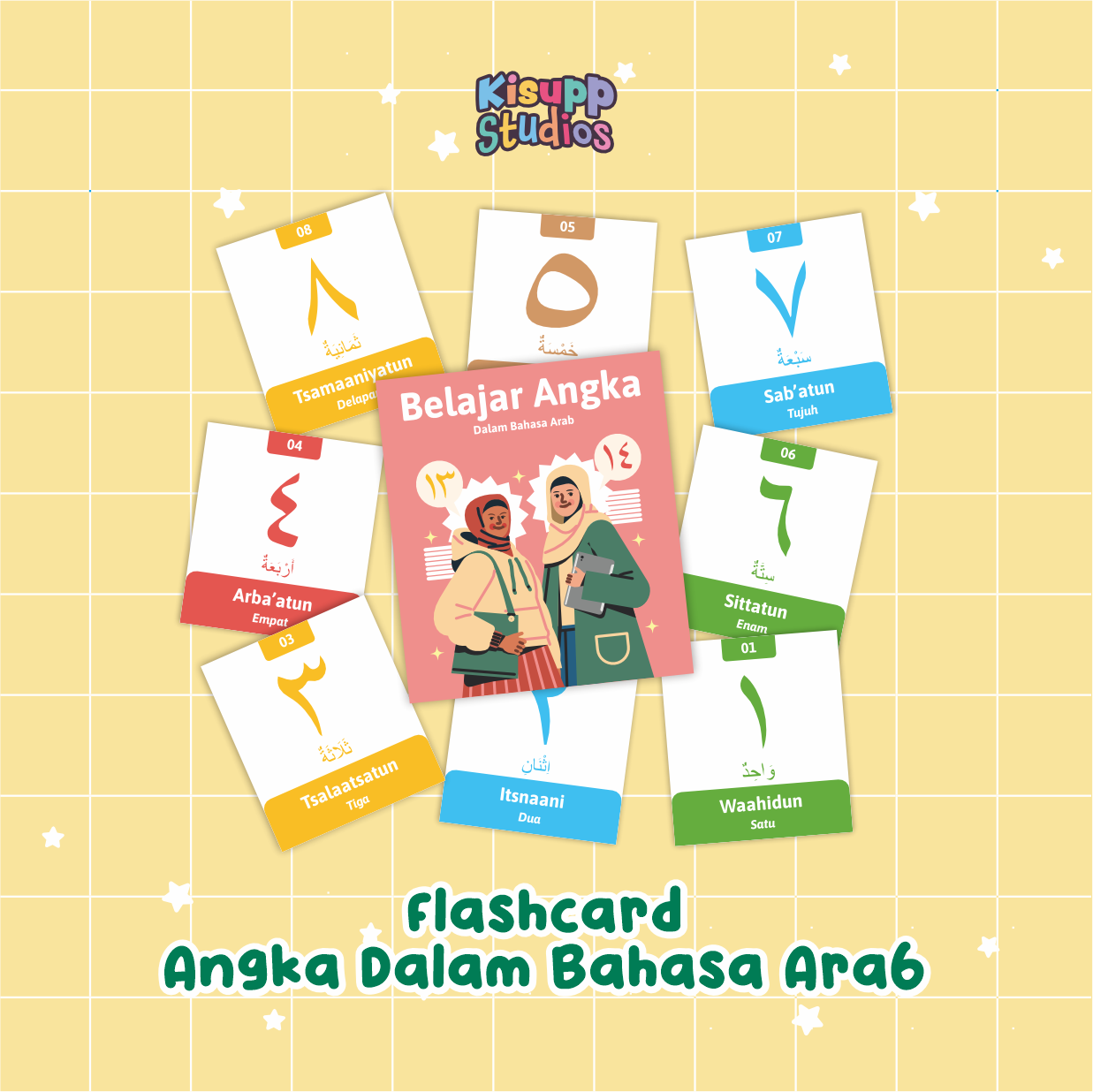 Flashcard Angka Bahasa Arab