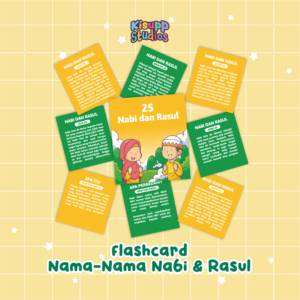 Flashcard Nama-Nama Nabi & Rasul
