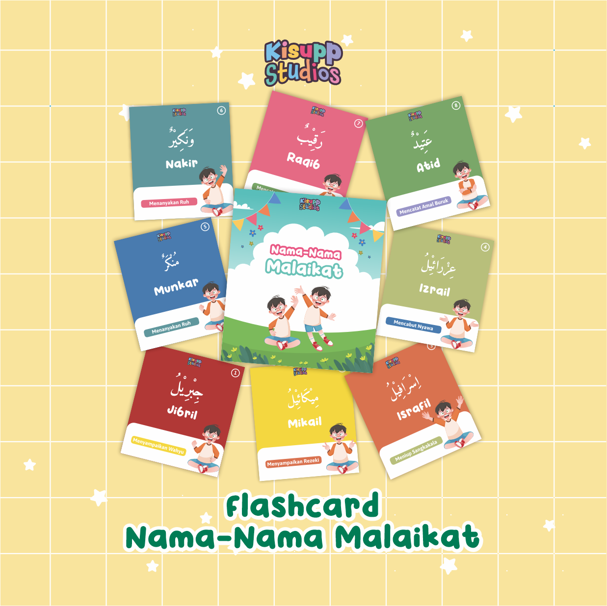 Flashcard Nama-Nama Malaikat