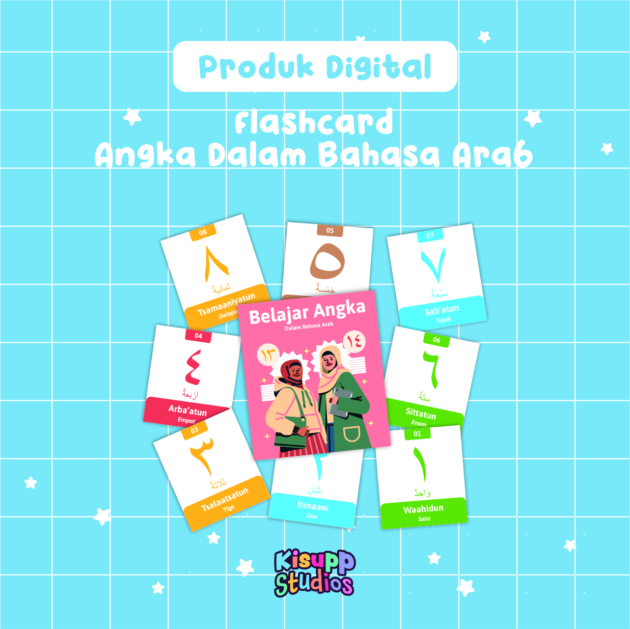 Flashcard Angka Bahasa Arab