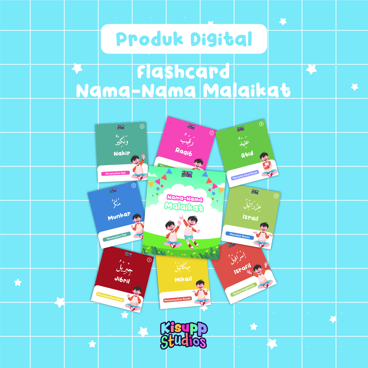 Flashcard Nama-Nama Malaikat