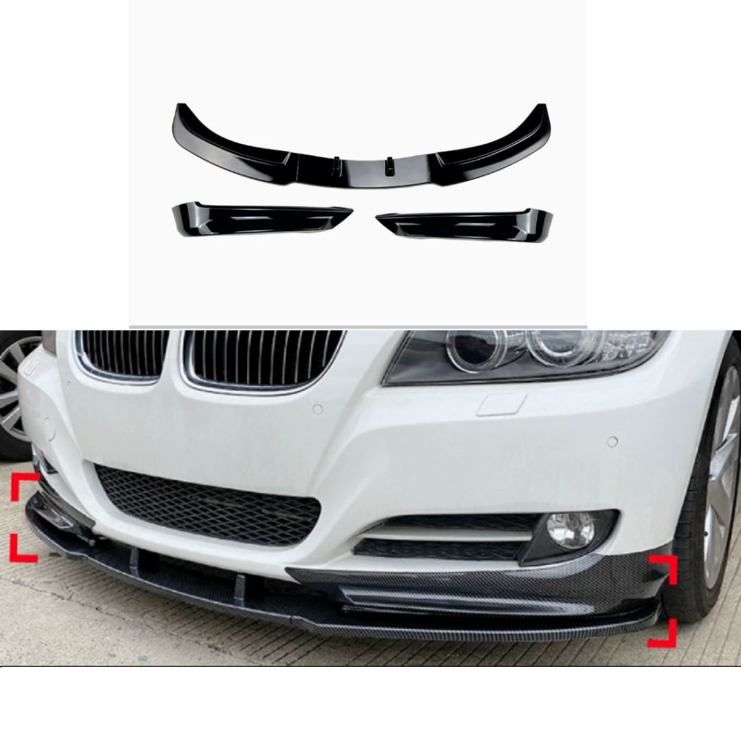 Lips Depan Splitter BMW E90 Pre LCI/LCI Bumper Standard Depan Import Plastik 