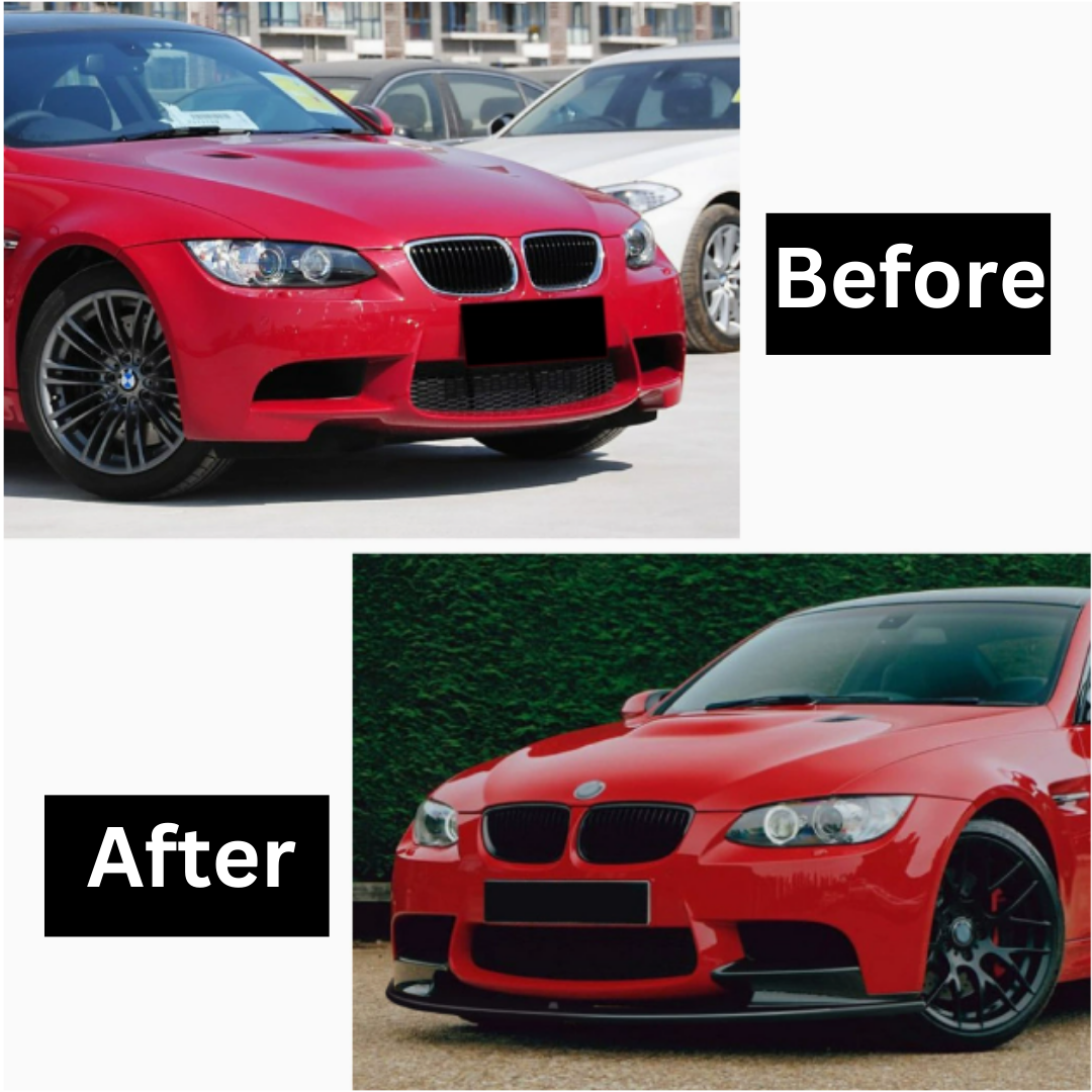 Front Lips Bumper Splitter BMW E90 M3 Style Import Plastik Lips Bumper Depan E90 92 M3