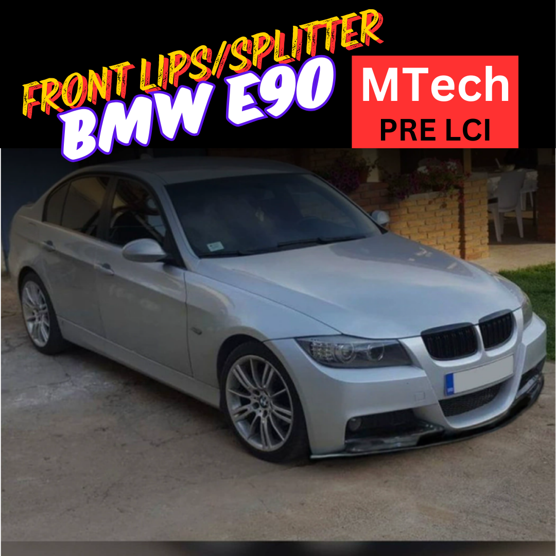 Front Lips Mtech Splitter Set BMW E90 PRE LCI Import Plastik Lips Bumper Depan