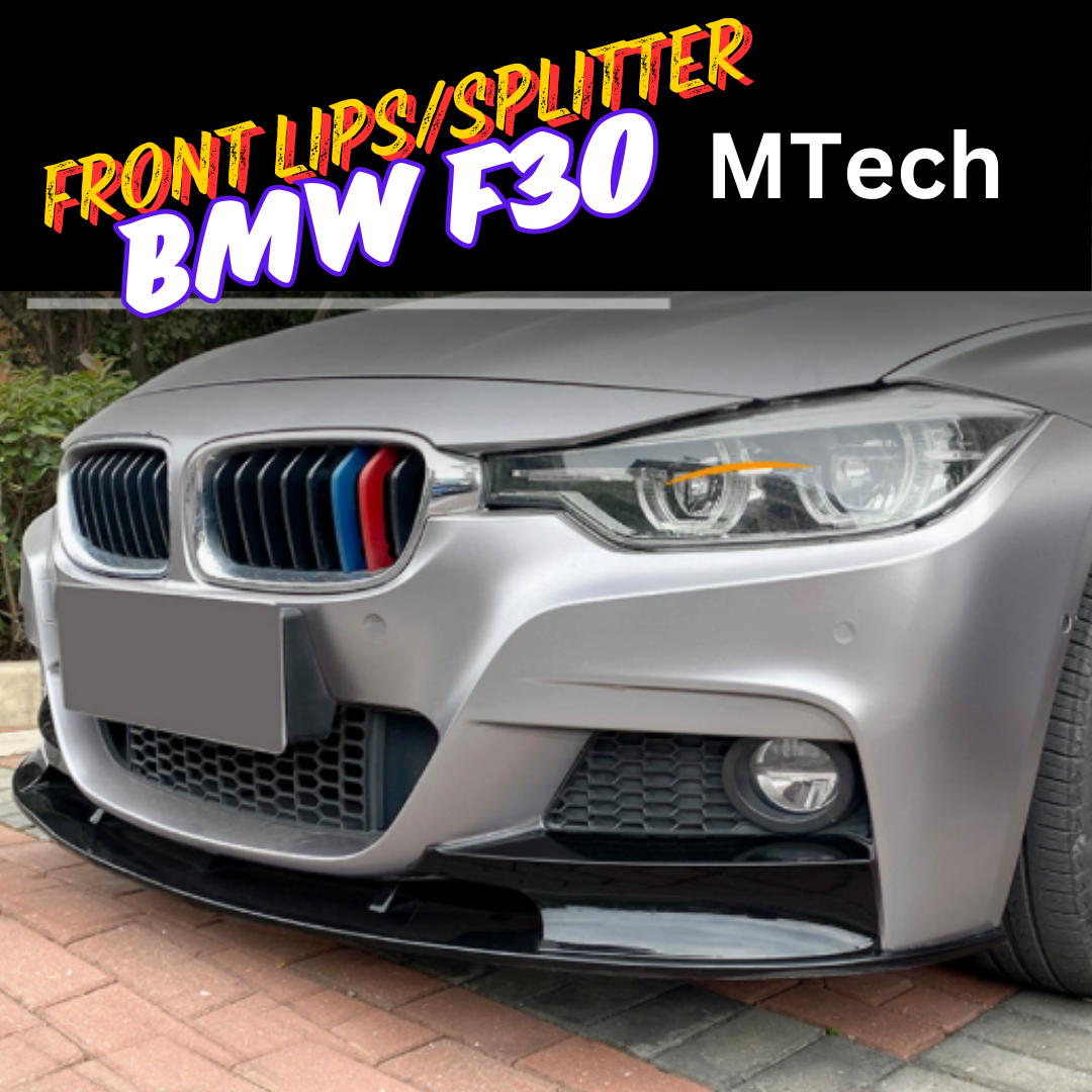 Front Lips F30 Mtech Splitter Set BMW F30 Import Plastik Lips Bumper Depan