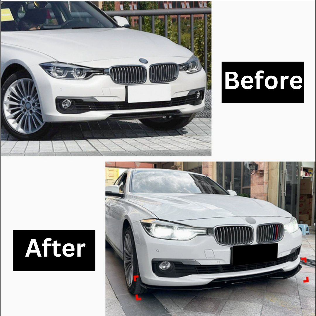 Front Lips F30 Splitter Set BMW F30 Import Plastik Lips Bumper Depan F30 Standard Bumper