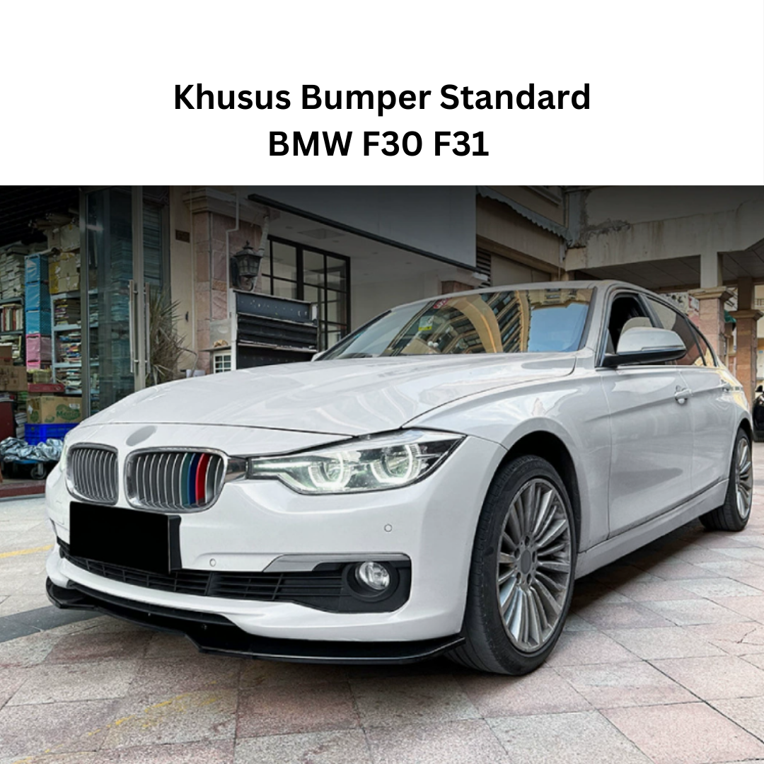 Front Lips F30 Splitter Set BMW F30 Import Plastik Lips Bumper Depan F30 Standard Bumper