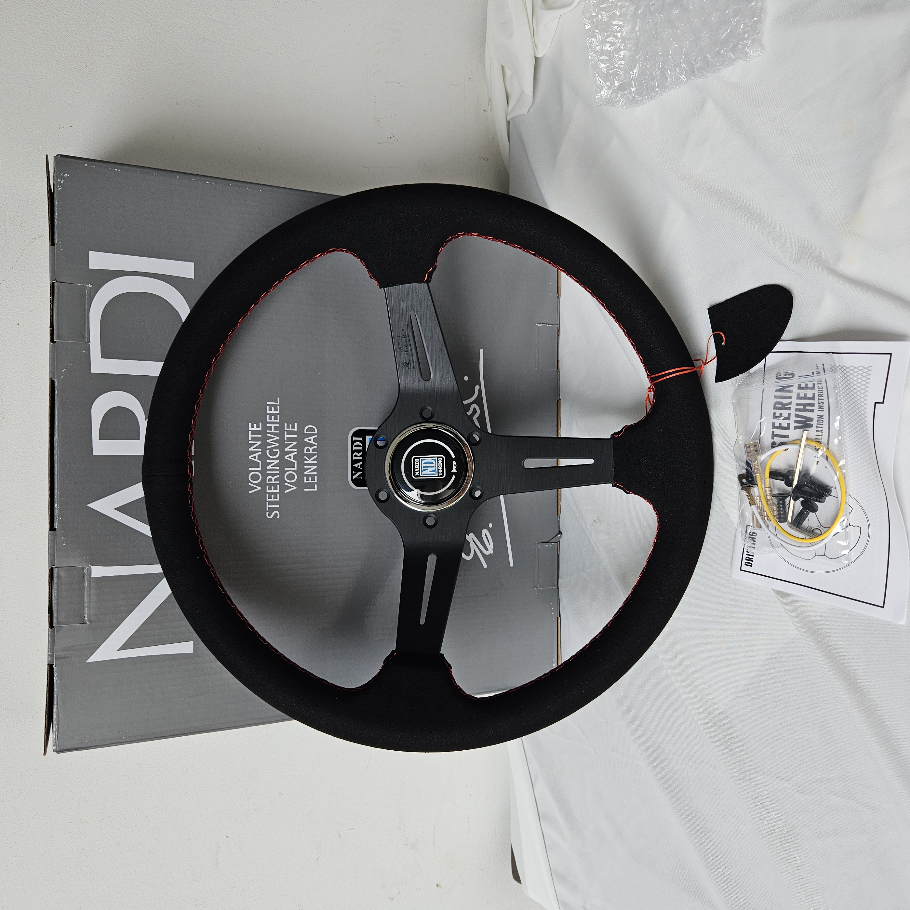 Stir Racing Nardi Torino Deep Corn Suede 14 Inch Semi Celong