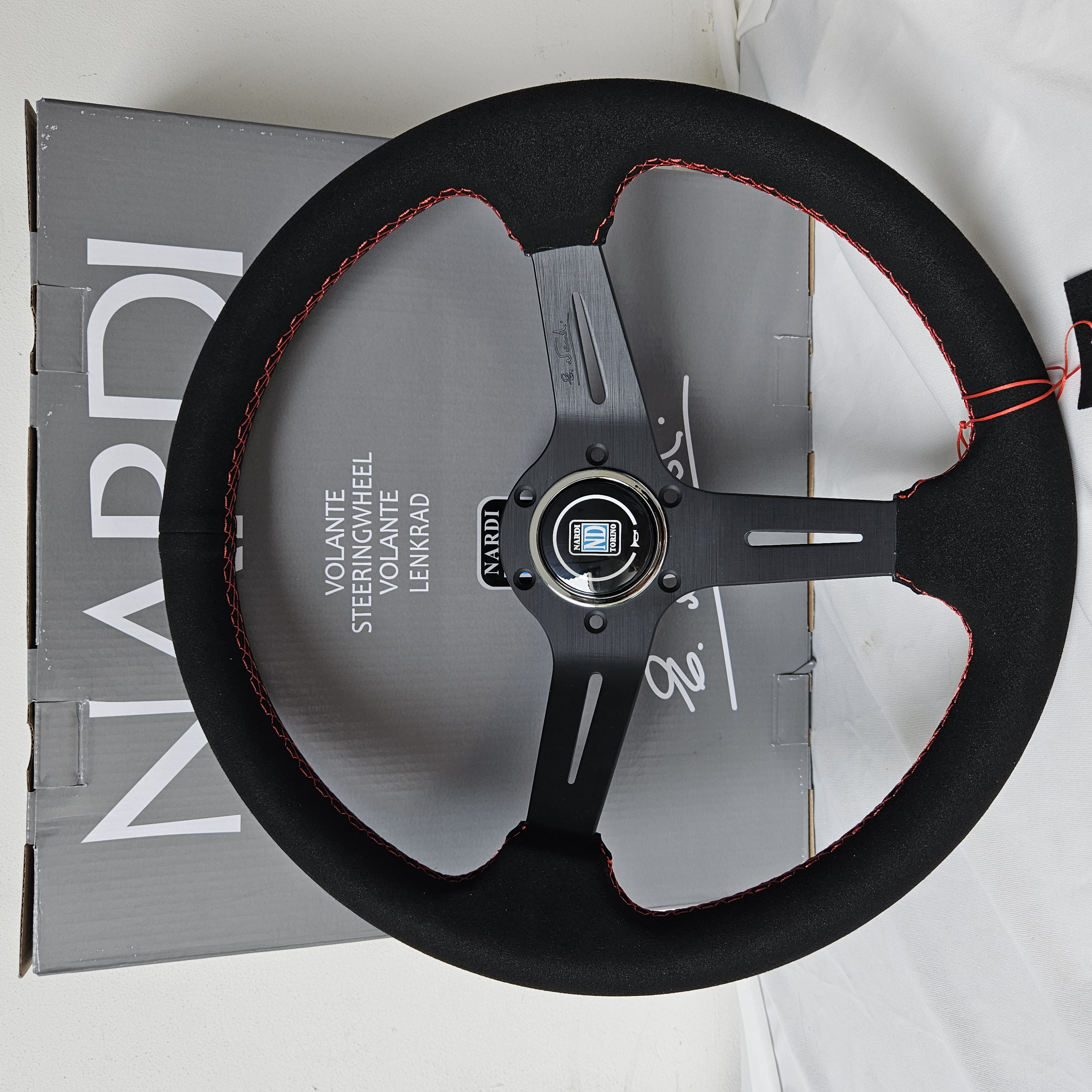 Stir Racing Nardi Torino Deep Corn Suede 14 Inch Semi Celong