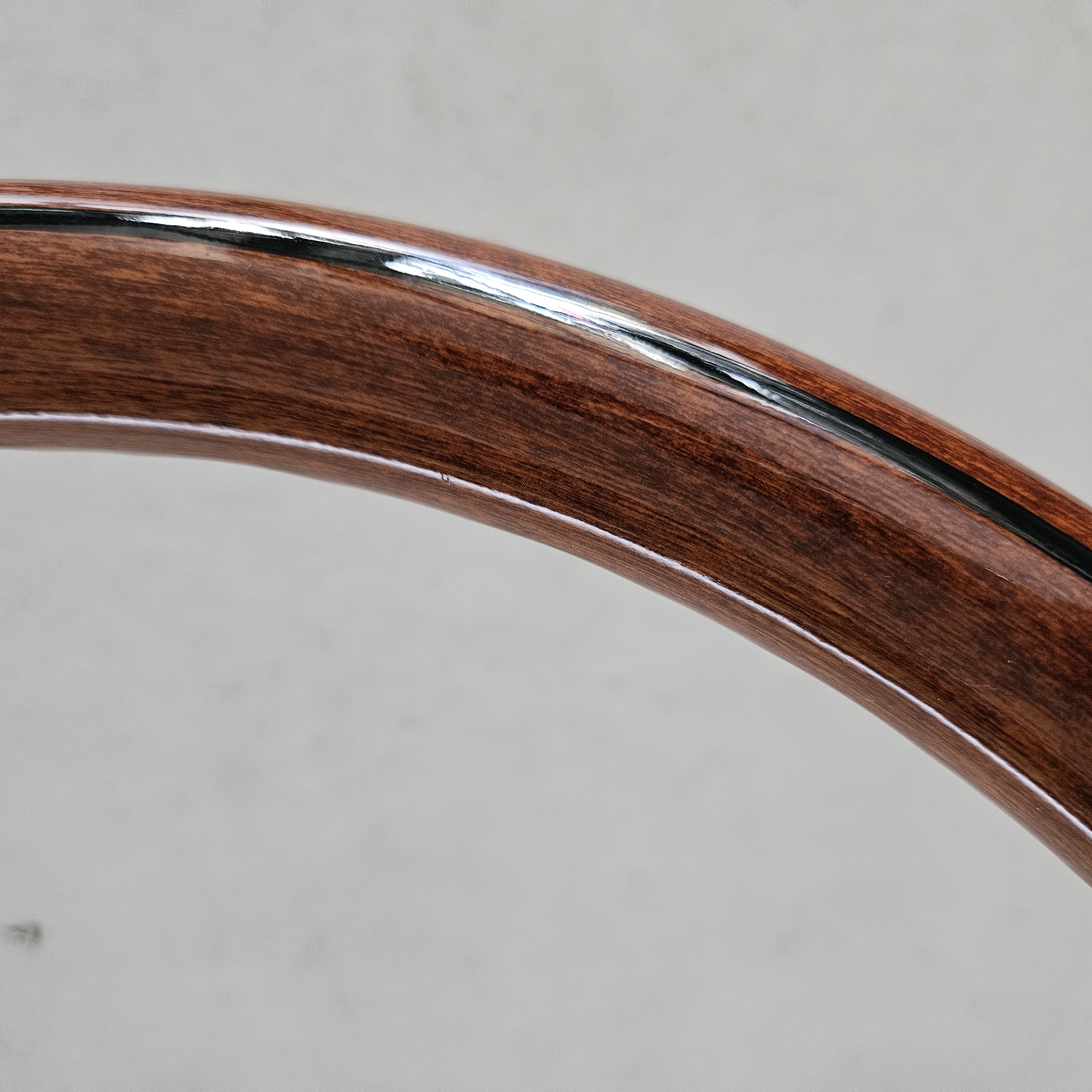 Stir Kayu Momo Indy Classic Wood Black Spoke 14 Inch