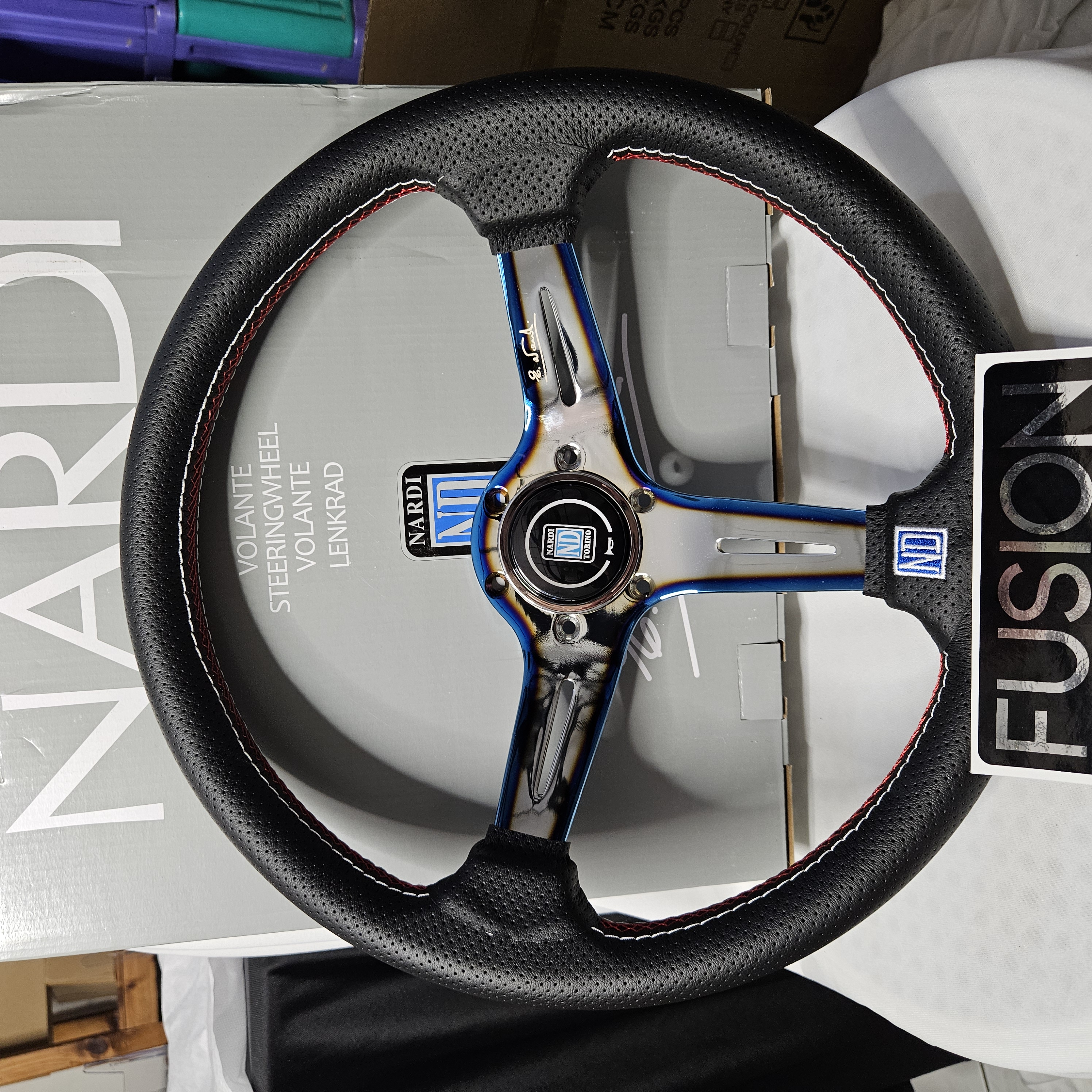 Stir Racing Nardi Burntip Torino Kulit 14 Inch Semi Celong