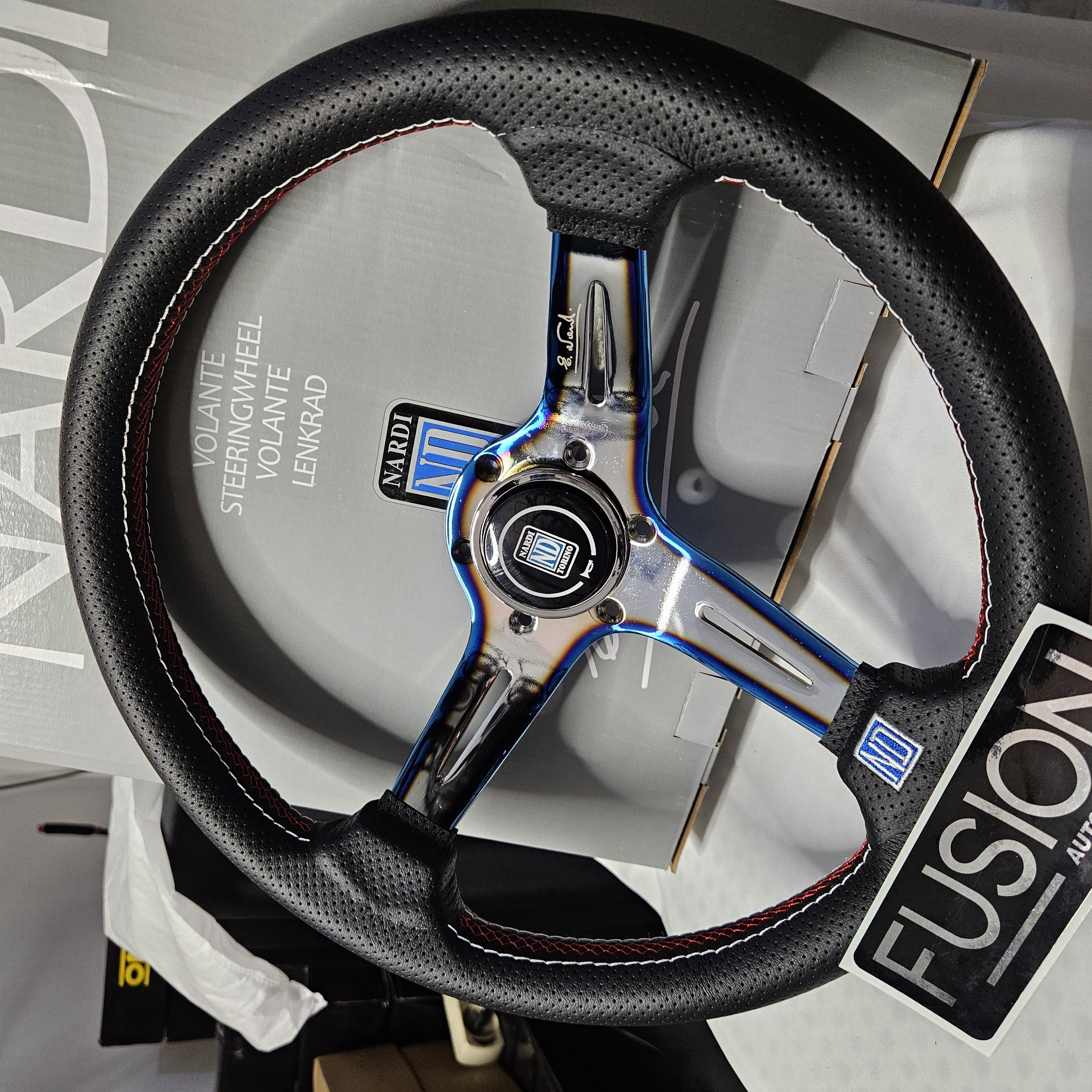 Stir Racing Nardi Burntip Torino Kulit 14 Inch Semi Celong