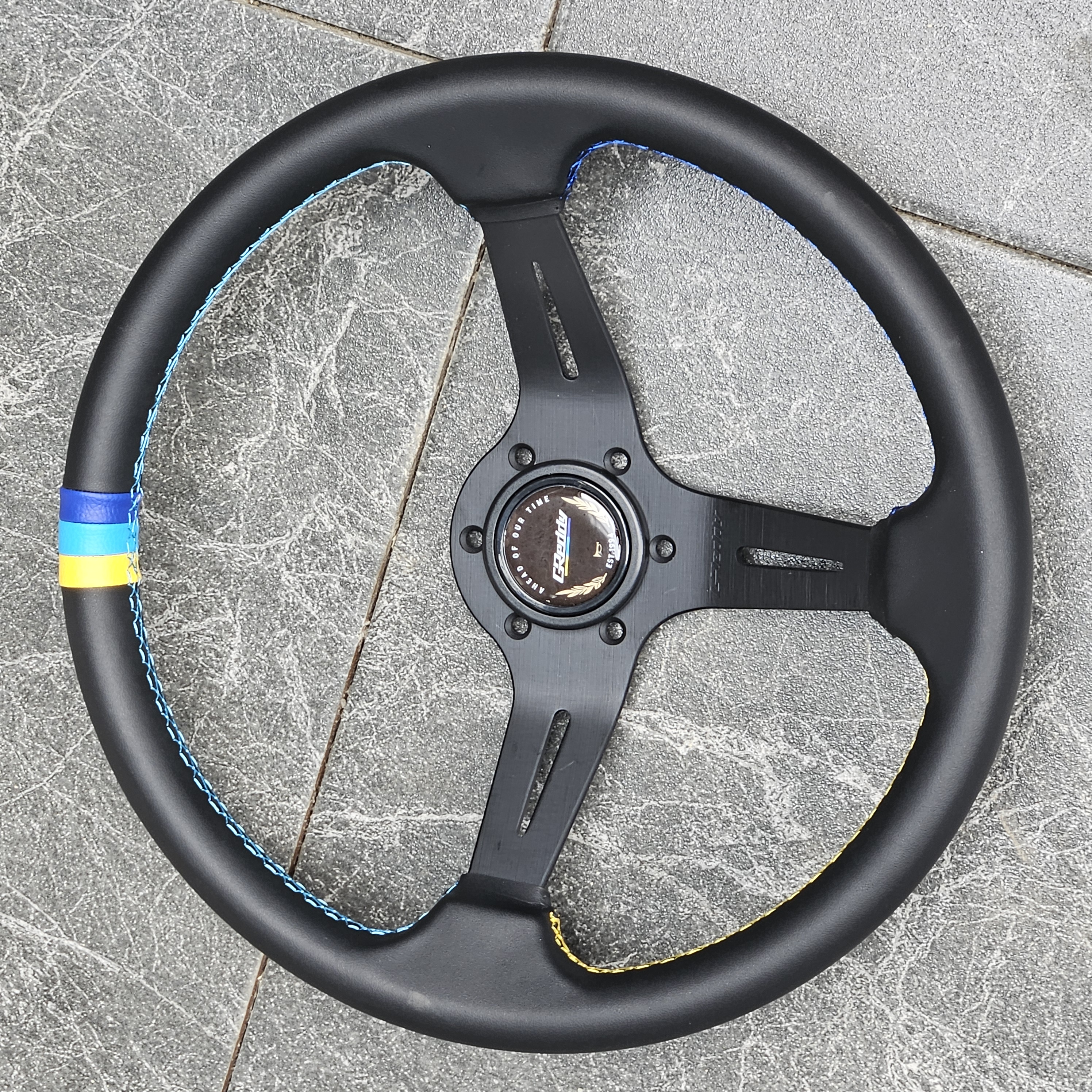 Stir Racing Greddy Tipe B Kulit 14 Inch Semi Celong